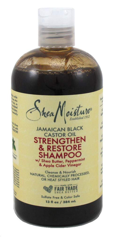 Shea Moisture Jamaican Black Shampoo 13 Ounce (384ml) (Pack of 6)