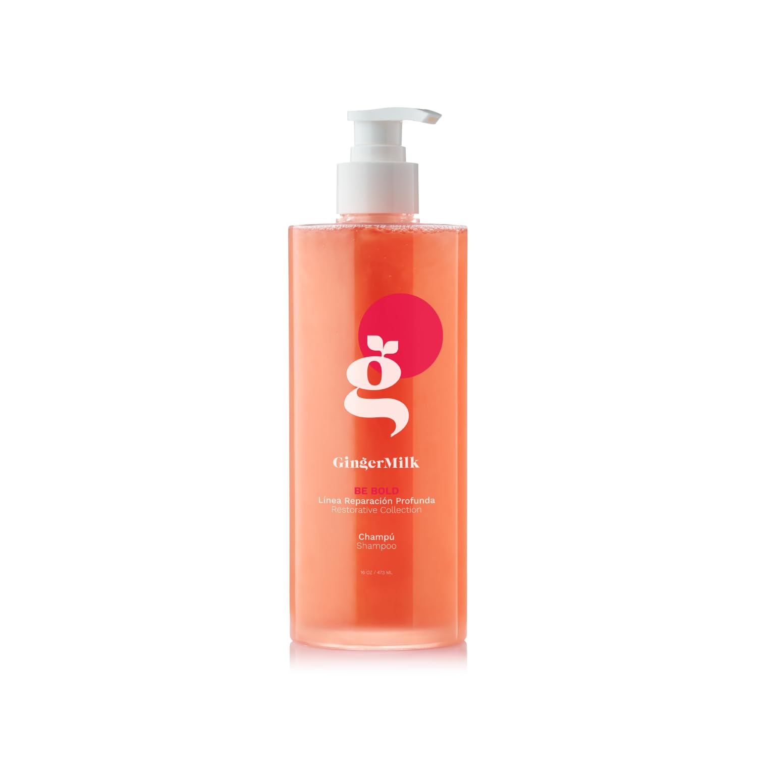 Ginger Milk Natural Care Intensive Repair Shampoo for Dry/Damaged Hair due to Coloring, Chemical Processes, hot styling tools an