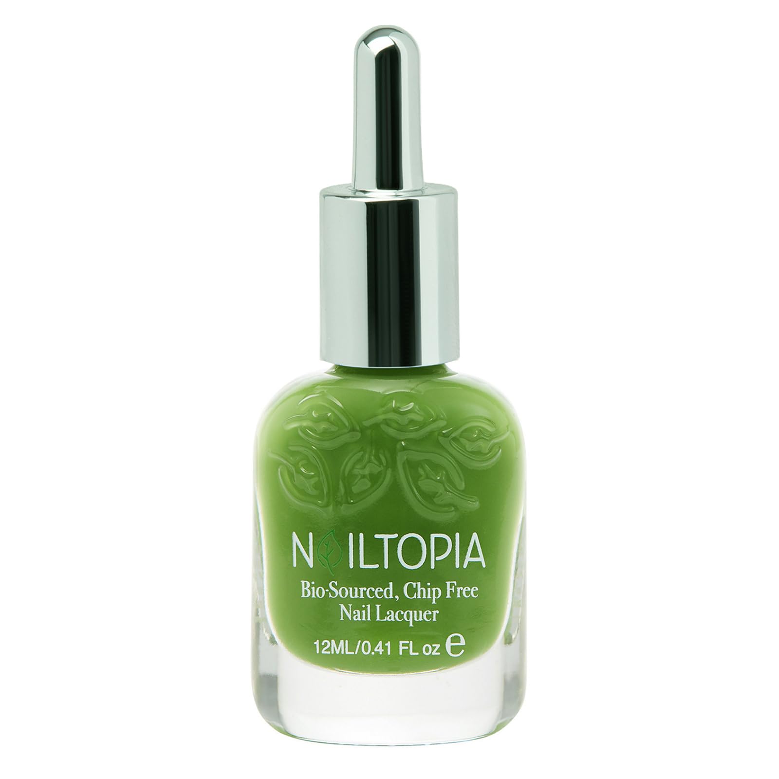 Nailtopia Bio-Sourced, Chip-Free Nail Lacquer - Fast Dry Nail Polish - Superfood-Infused - Natural Nail Polish - Green Goddess -