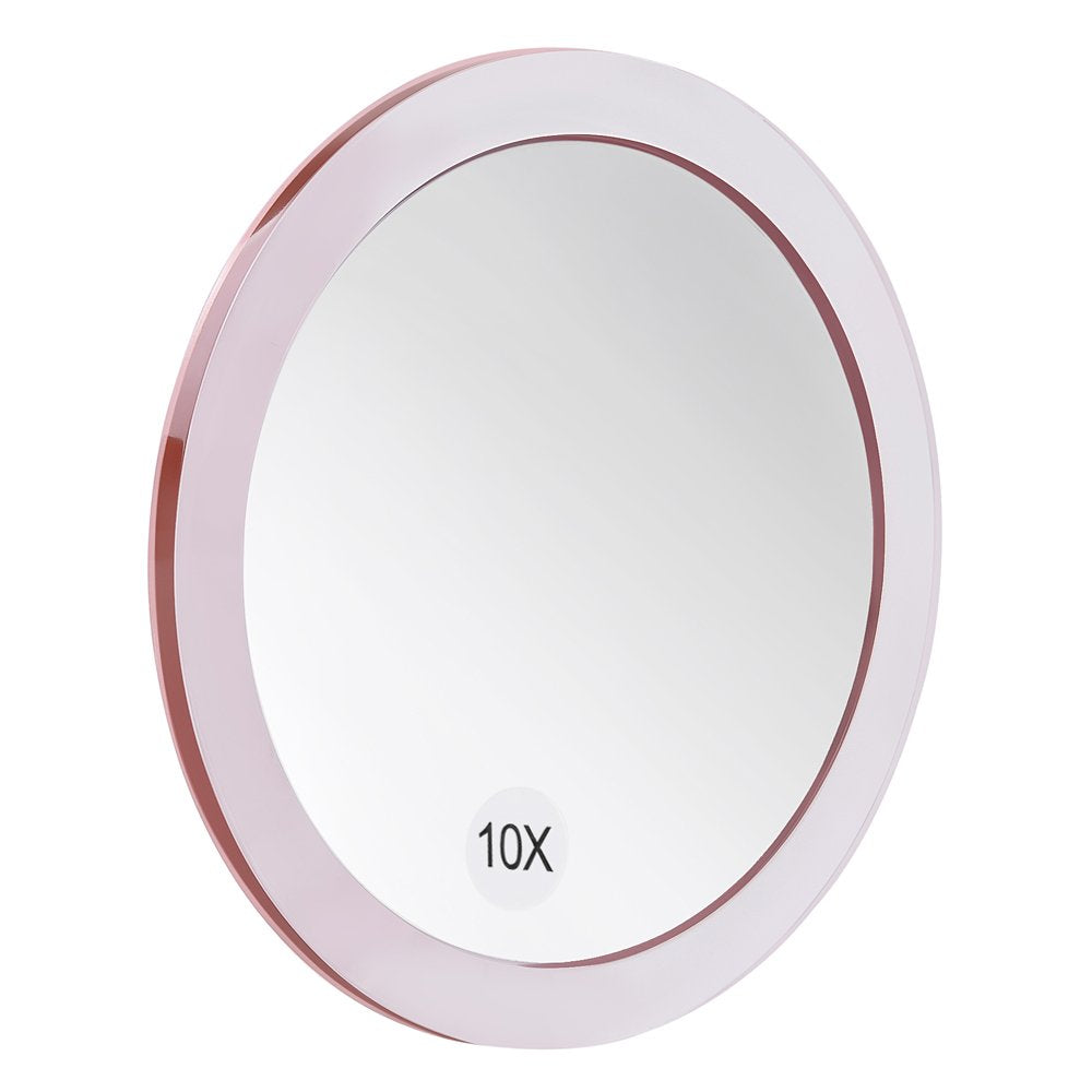 Santoo 10X Magnifying Mirror With 3 Mounting Suction Cups Use For Precise Makeup - Eyebrows/Tweezing - Blackhead/Blemish Removal