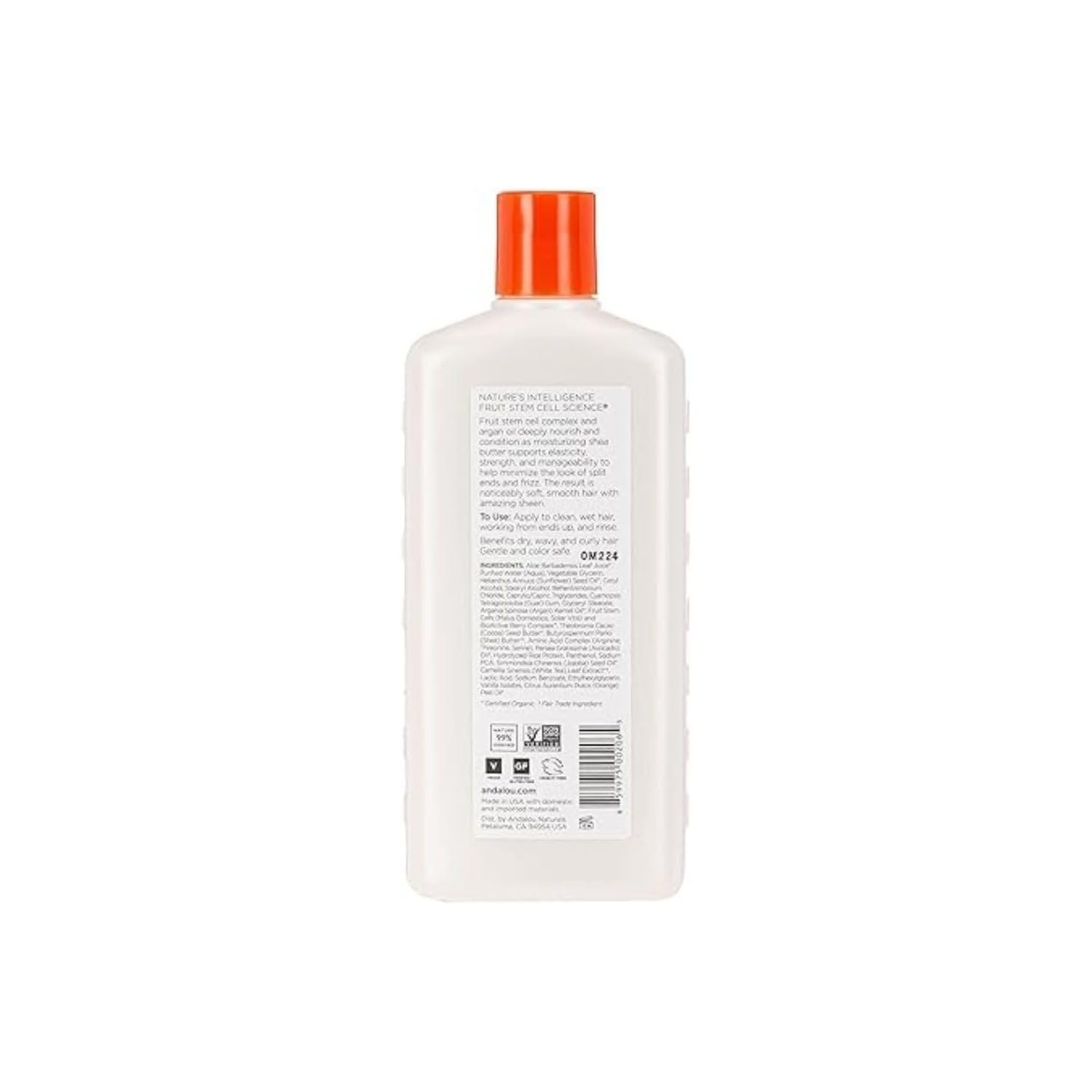 Andalou Naturals Conditioner Ounce, 1 Pack, Moisture Rich Argan Oil And Shea, 11.5 Fl Oz