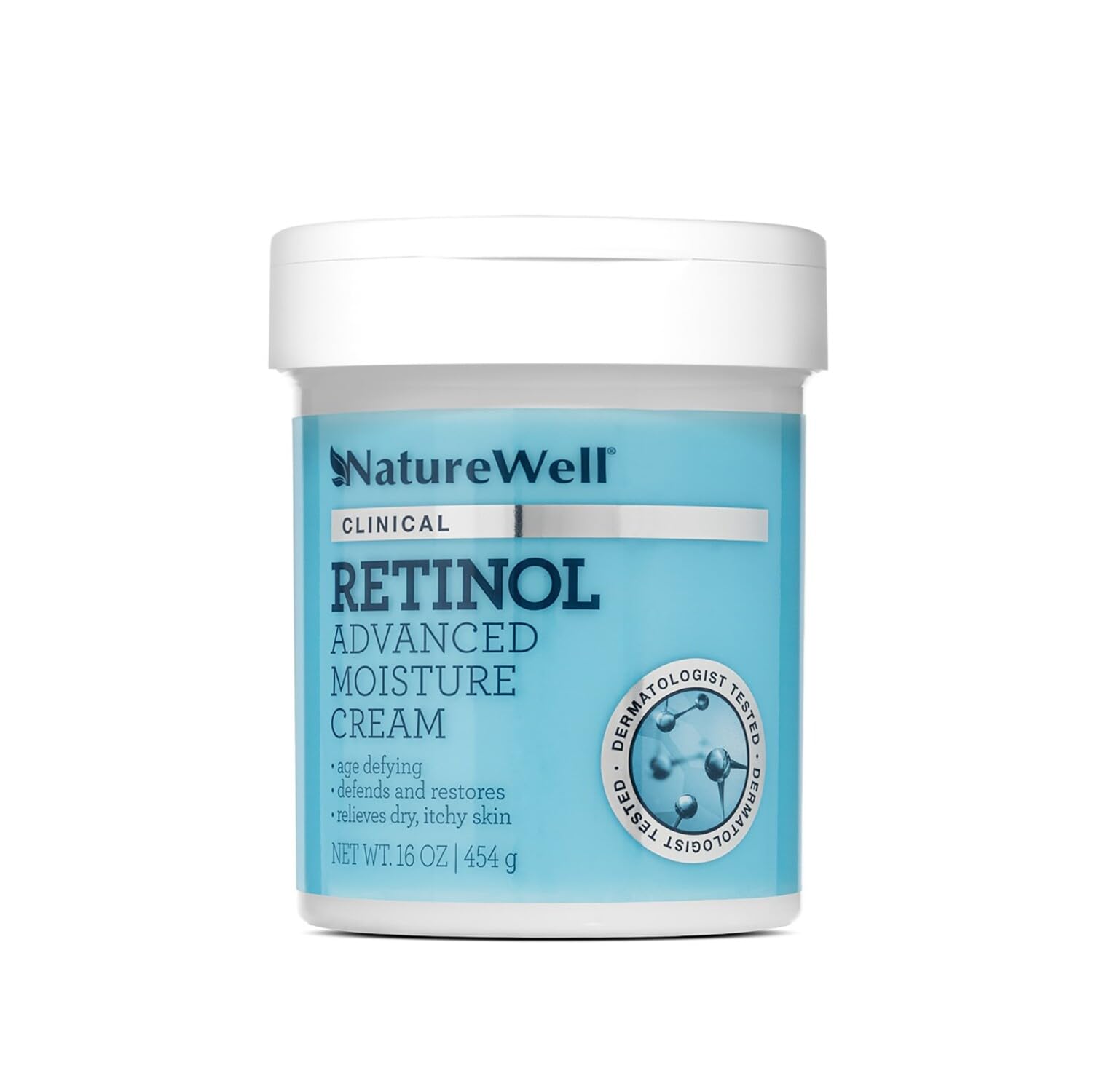 Nature Well Clinical 2.0 Retinol Advanced Moisture Cream For Face, Body, & Hands, Boosts Skin Firmness, Enhances Skin Tone, No G