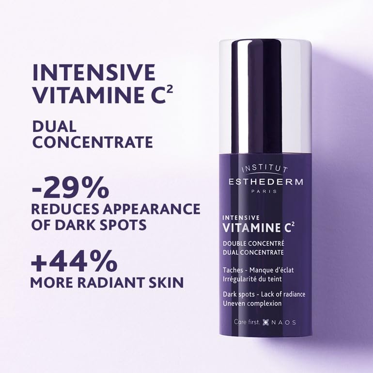 Institut Esthederm - Intensive Vitamine C Double Concentrate Serum - Facial serum - Reduce the apparence of dark spots - 10ml