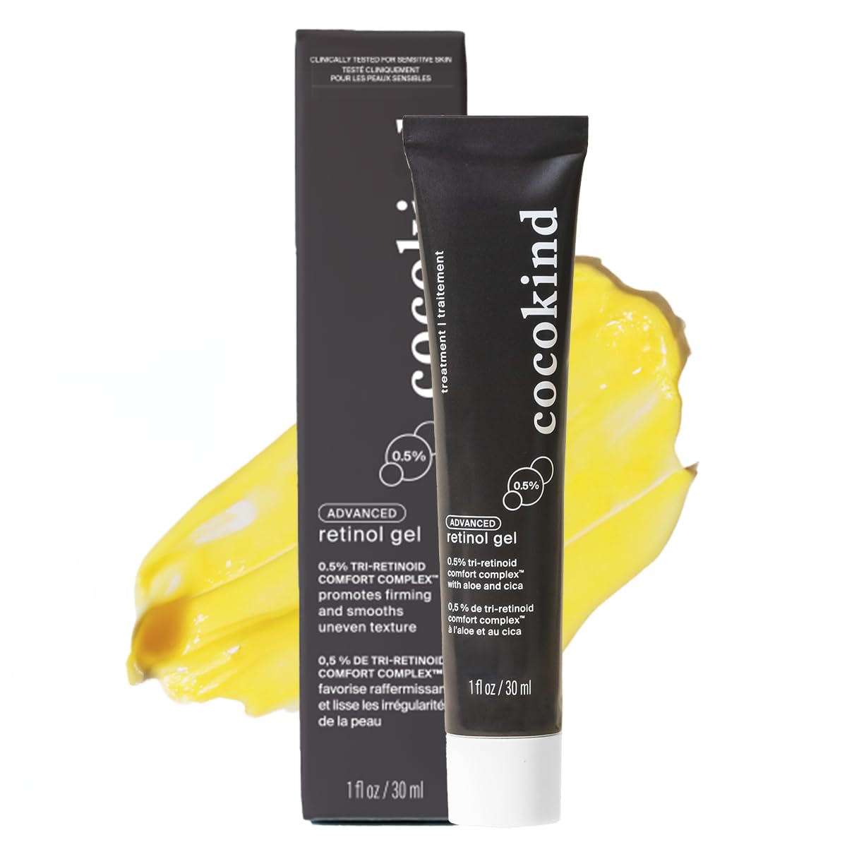 Cocokind Advanced Retinol Gel 0.5%, Improve the Appearance of Fine Lines and Uneven Texture without Irritation, Aloe and Cica to