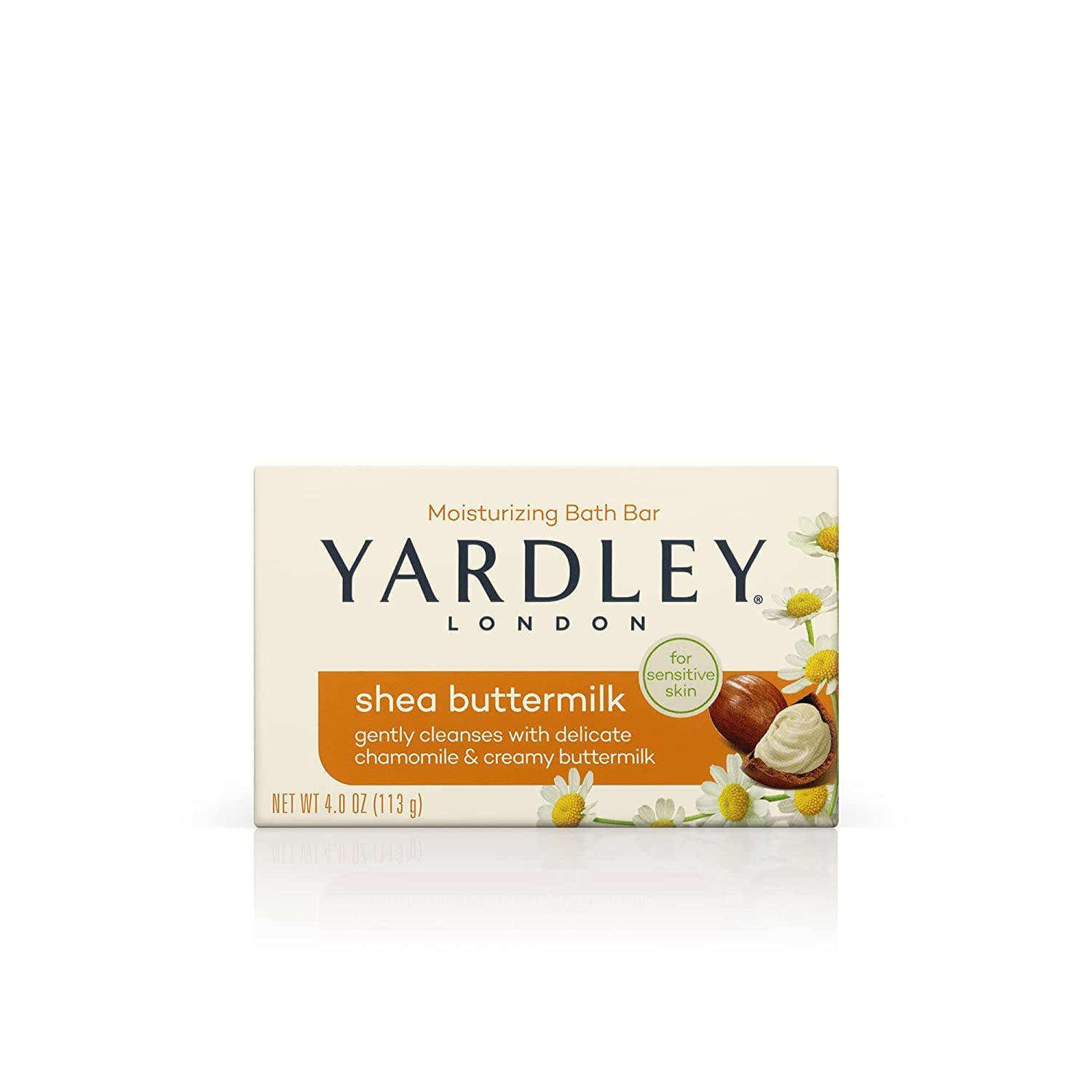 Yardley Shea Buttermilk Bath Bar 4Oz 4 Pack