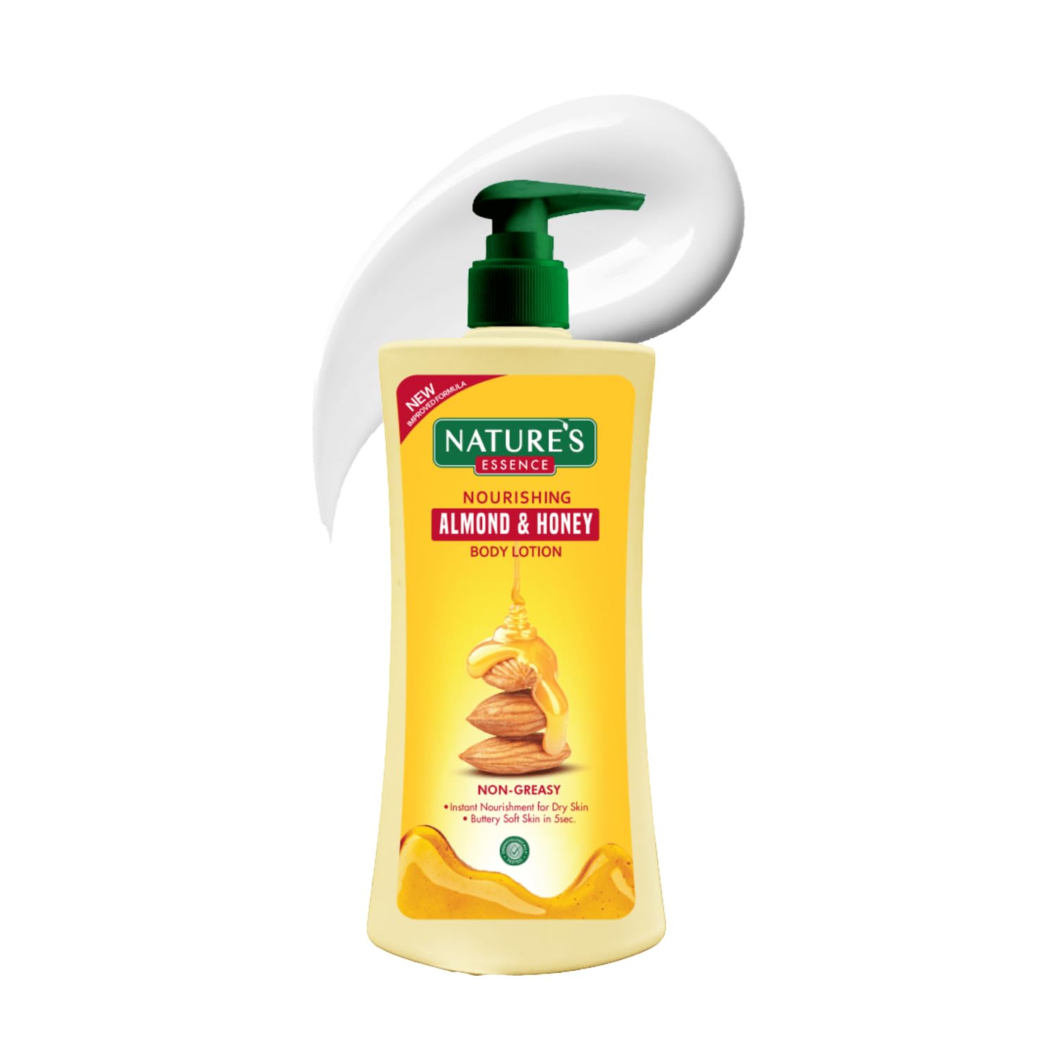 NatureS Essence Almond & Honey Body Lotion, Nourishing & Moisturizing, Non Greasy Lotion For Dry To Rough Skin, Infused With Sh