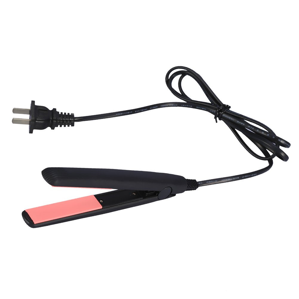 Hair Straightener, Professional Travel Size Mini Flat Iron Tourmaline Ceramic Hair Treatment Molder Tool Mini Hair Curler Flat S