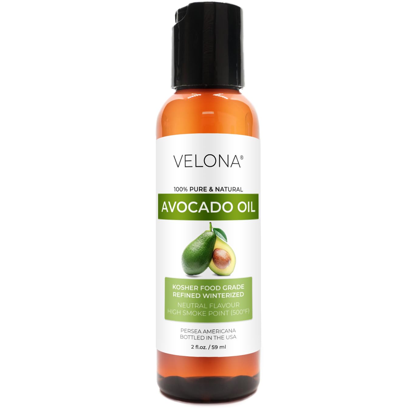 velona Avocado Oil 2 Fl Oz | 100% Pure and Natural Carrier Oil | Refined, Cold Pressed | Hair, Body and Skin Care | Use Today - 