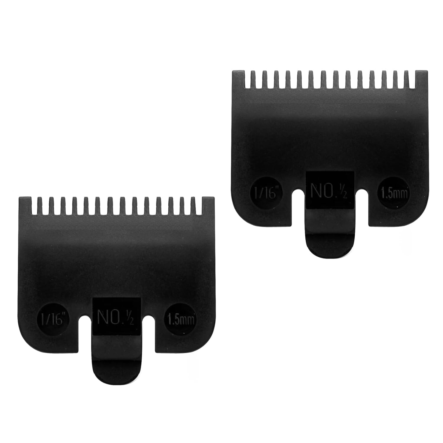 Replacement for Wahl Professional #1/2 Guide Comb Attachment No.1 1/16 (1.5mm) (biack,2 pack)