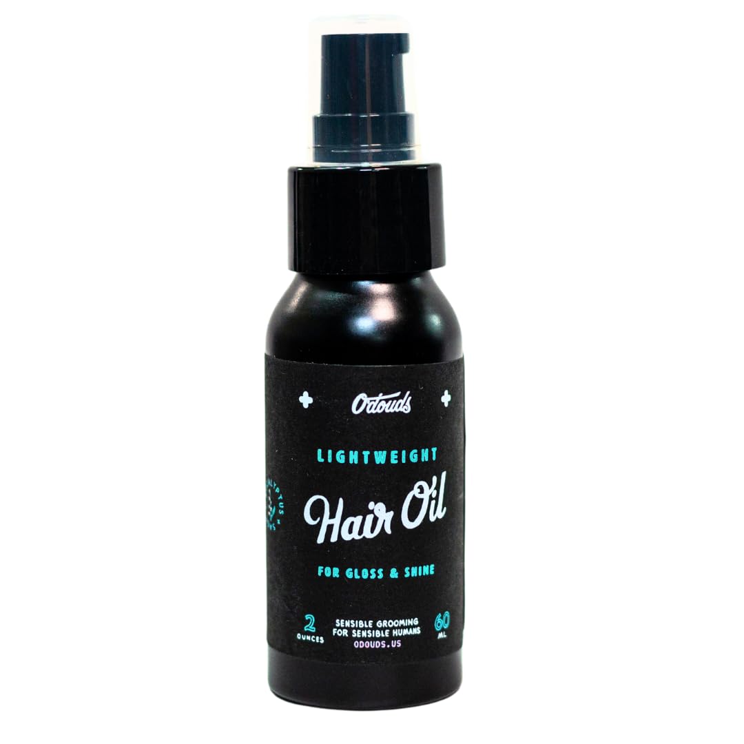 ODouds Lightweight Hair Oil  Adds Gloss, Shine & Luster with Frizz Control  For Fine, Thin & Naturally Greasy Hair  Eucalypt