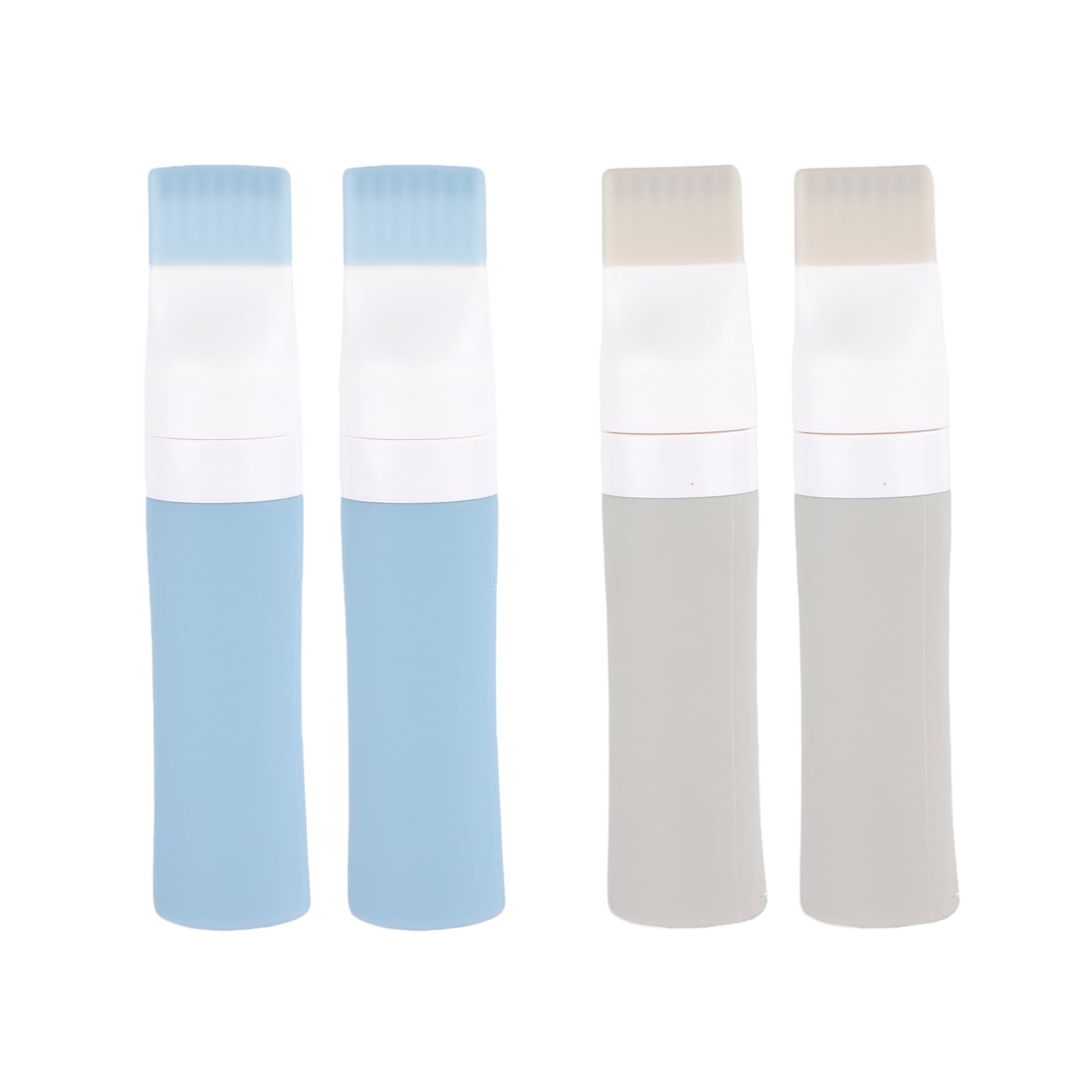 PEUTIER 4-pack of 2.8oz Soft Silicone Hair Root Comb Applicator Bottles for Hair Oil, Hair Dye, Hair Oiling, Scalp Oil Applicati