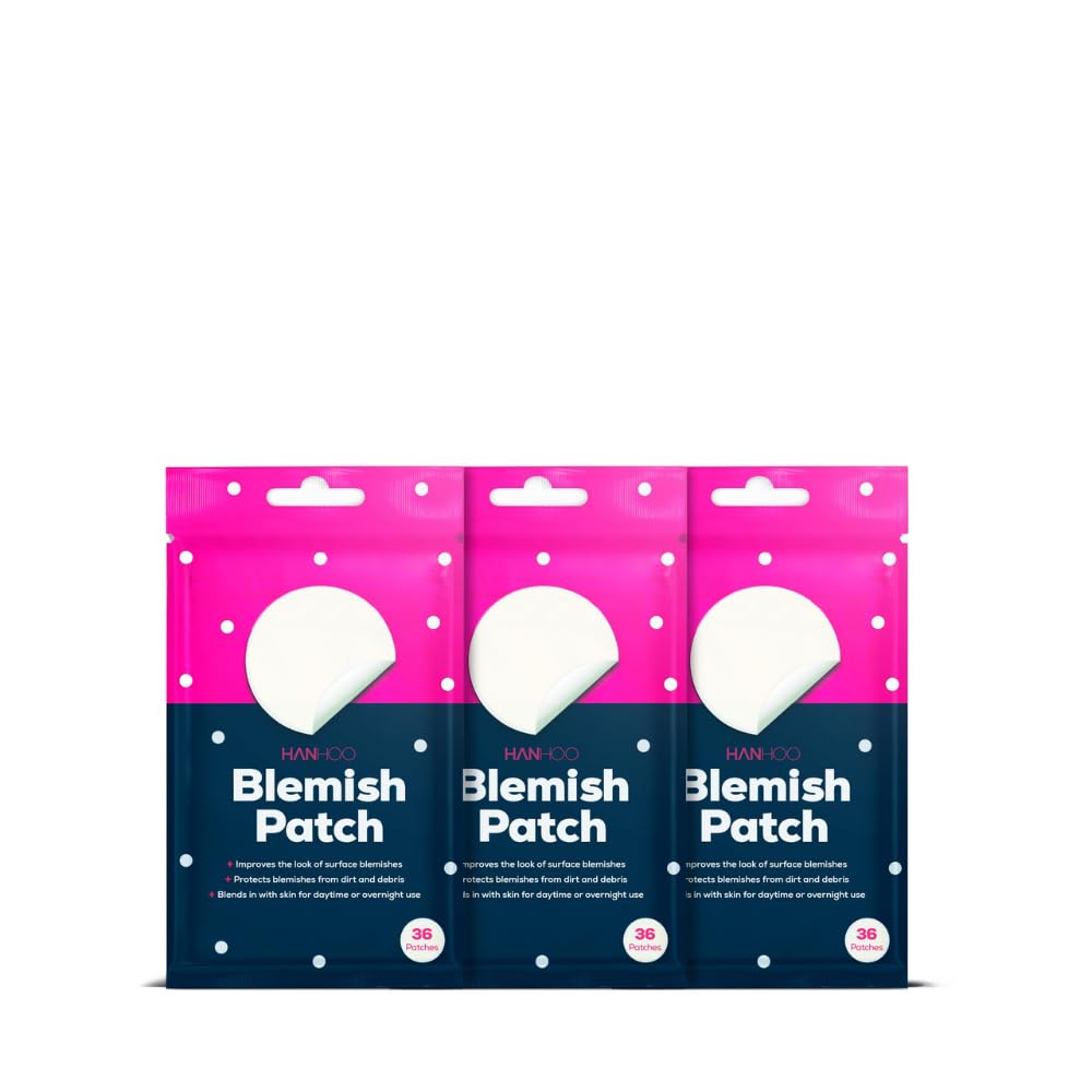HANHOO Hydrocolloid Blemish Patch, Invisible Acne Spot Patches, 108 Count