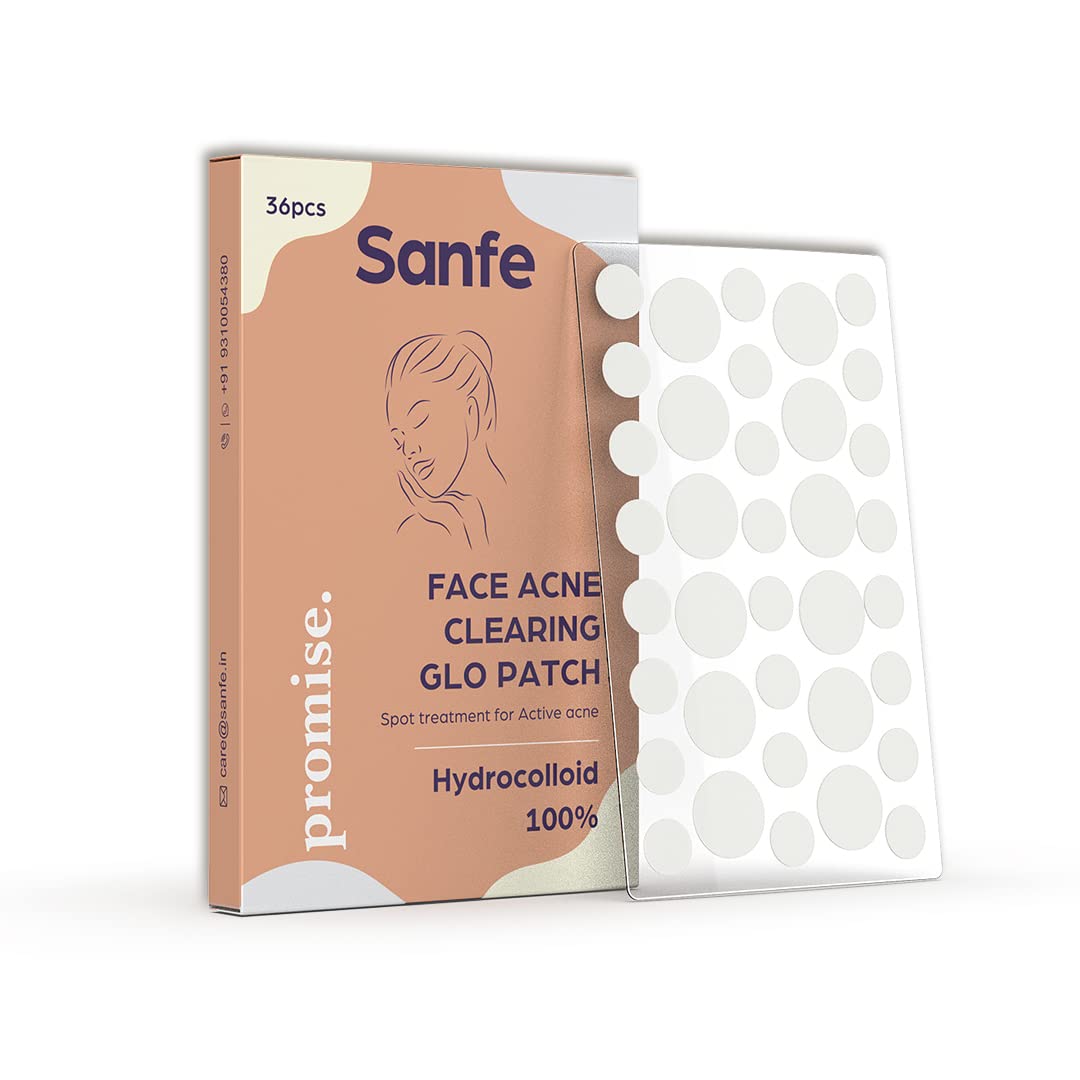 Sanfe Promise Face Acne Pimple Patch  Pack Of 36 | Pimple Healing & Spot Clearing Patch | Absorbing Cover |Invisible, Blemish S