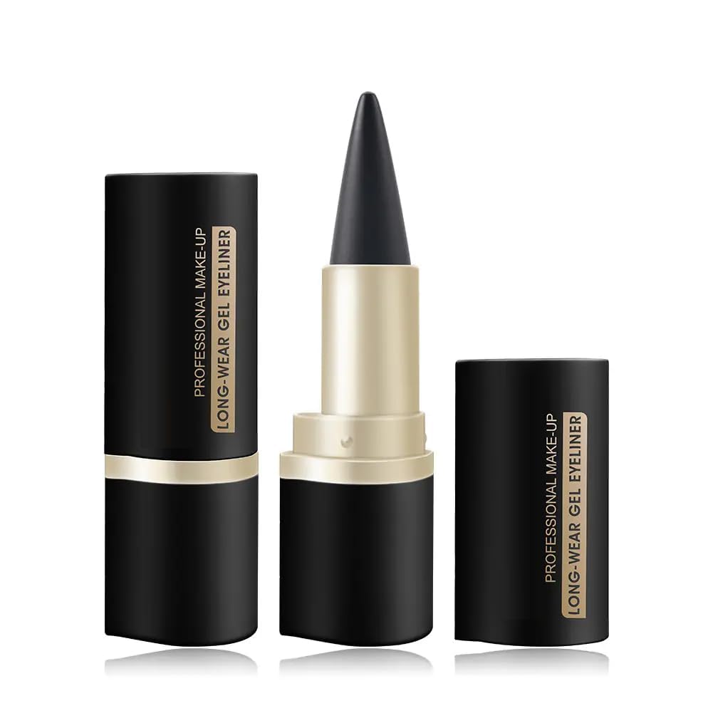 Ali Shipping Bold Black Gel Eyeliner Pencil For Women, Waterproof & SmudgeProof, Intense Pigment, LongLasting QuickDry Formul
