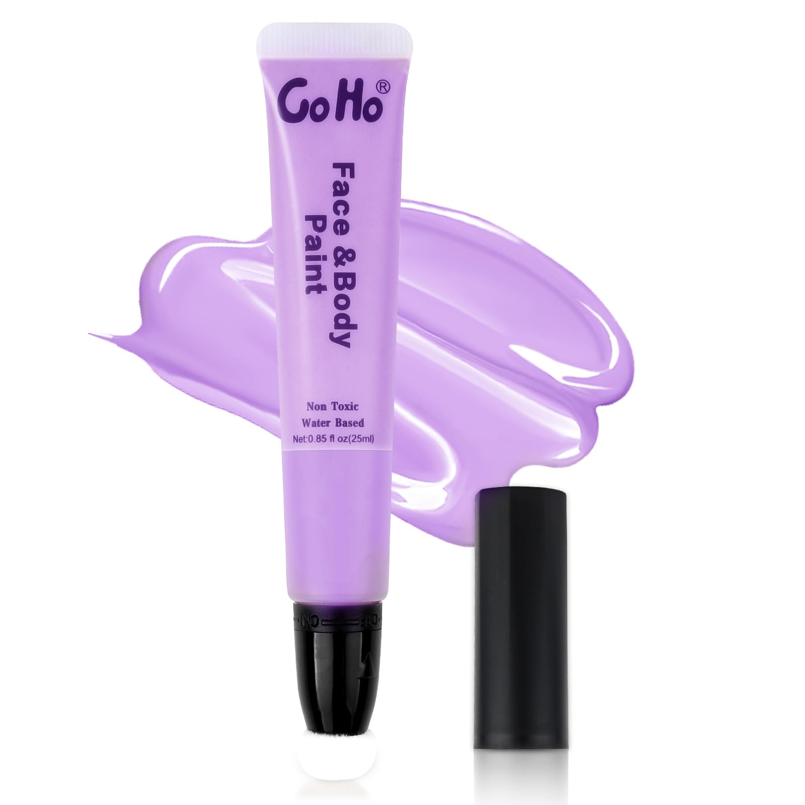 Go Ho Pastel Purple Face Paint Stick(0.85Oz),Water Based Cream Light Purple Body Paint Washable,Face Paint Kit Covers Oil-Free,H
