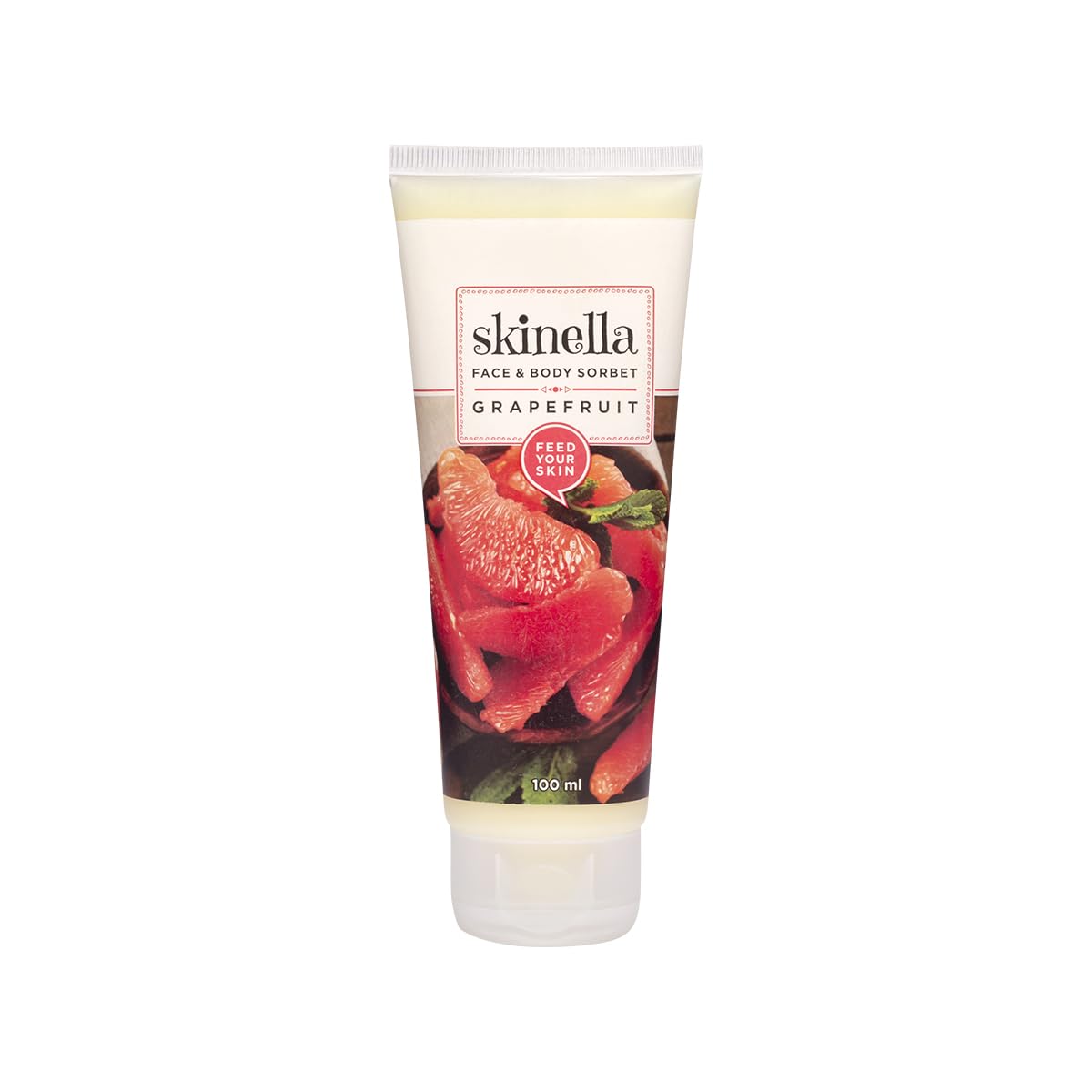 Skinella Face & Body Sorbet, Grapefruit,Vitamin C,Antioxidants Aid In AntiAgeing, AntiInflammatory, Brighten Dark Spots, Fruit