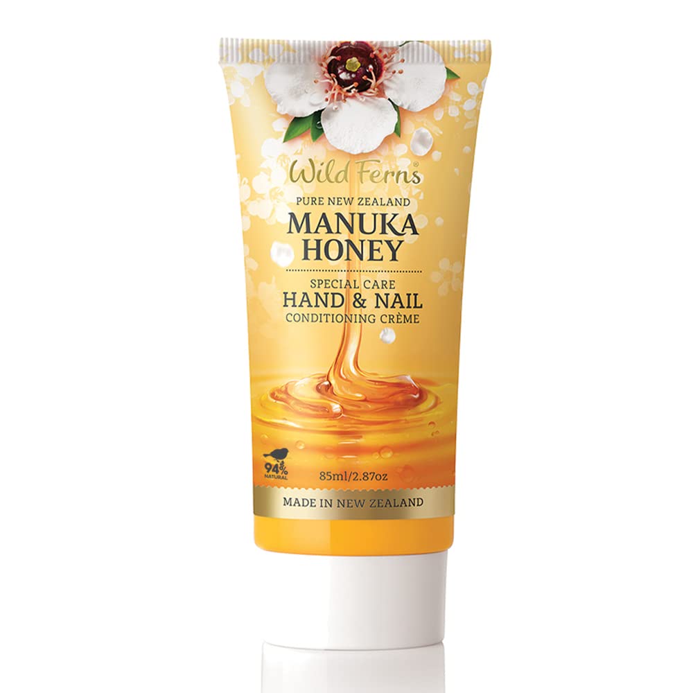 Wild Ferns Manuka Honey Special Care Hand & Nail Conditioning Crme, 94% Natural, 85 Milliliters