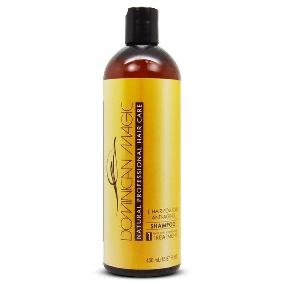 DOMINICAN MAGIC Hair Follicle Anti-aging Shampoo, Strenghtening Shampoo with Rosemary to Stimulate Hair Growth, 15.87 Oz, 15.87 