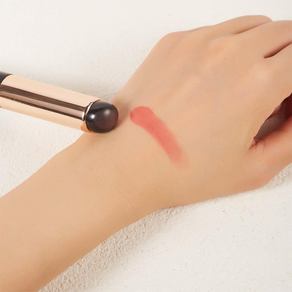 2pcs Silicone Lip And Concealer Makeup Brushes, COSHINE Premium High Elastic Silicone Brush Set For Lip Balm, Lip Gloss, Lip Sti