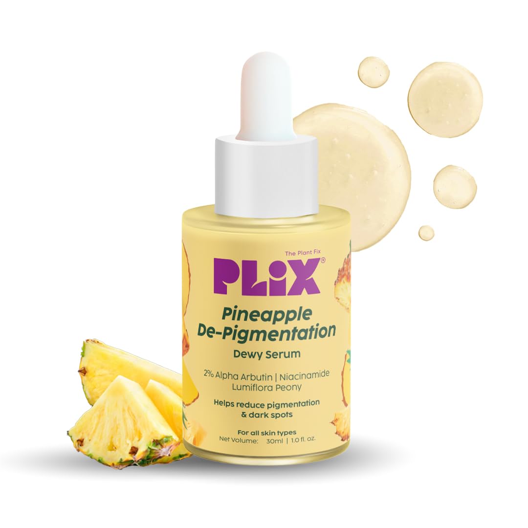 The Plant Fix Plix 2% Alpha Arbutin Pineapple De-Pigmentation Dewy Face Serum For Pigmentation & Dark Spots Removal For Unisex W