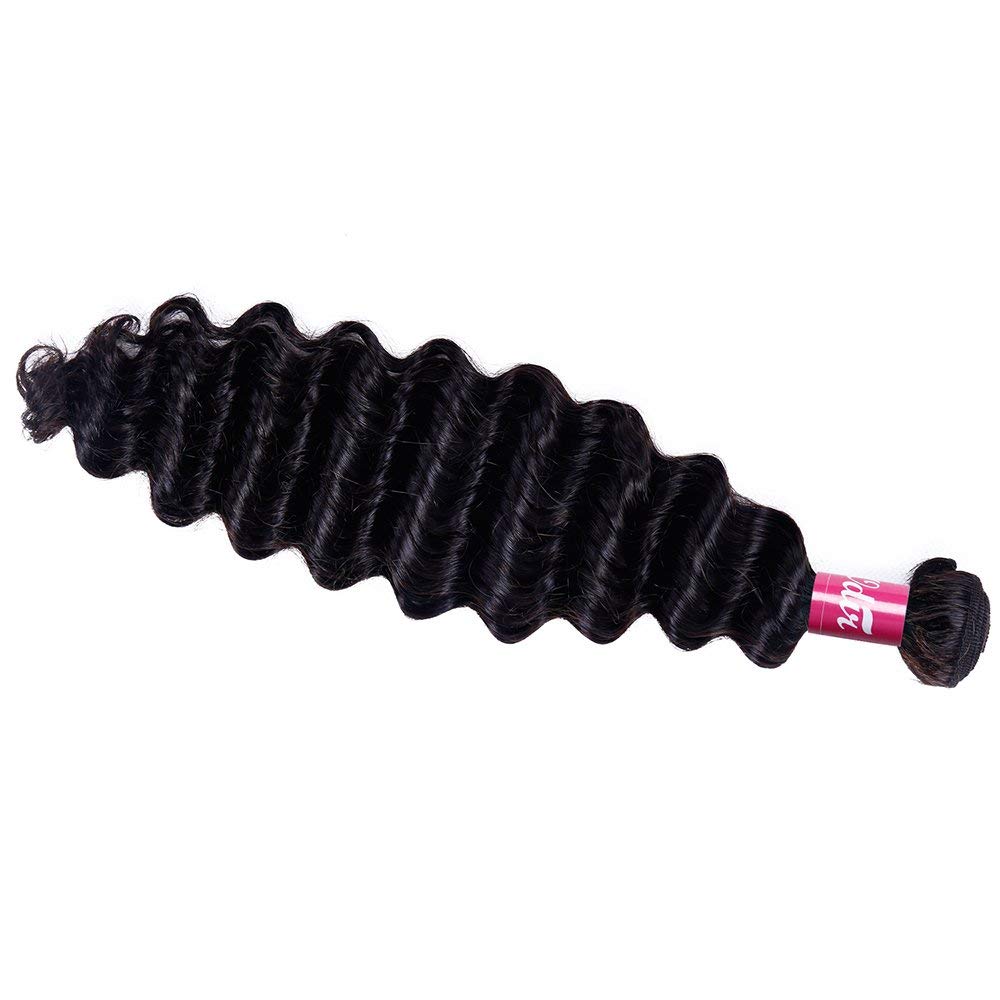 Odir Brazilian Deep Wave Human Hair 1 Bundle 28 Inch Unprocessed 9A Brazilian Deep Wave Virgin Human Hair Weave Bundles Deep Cur
