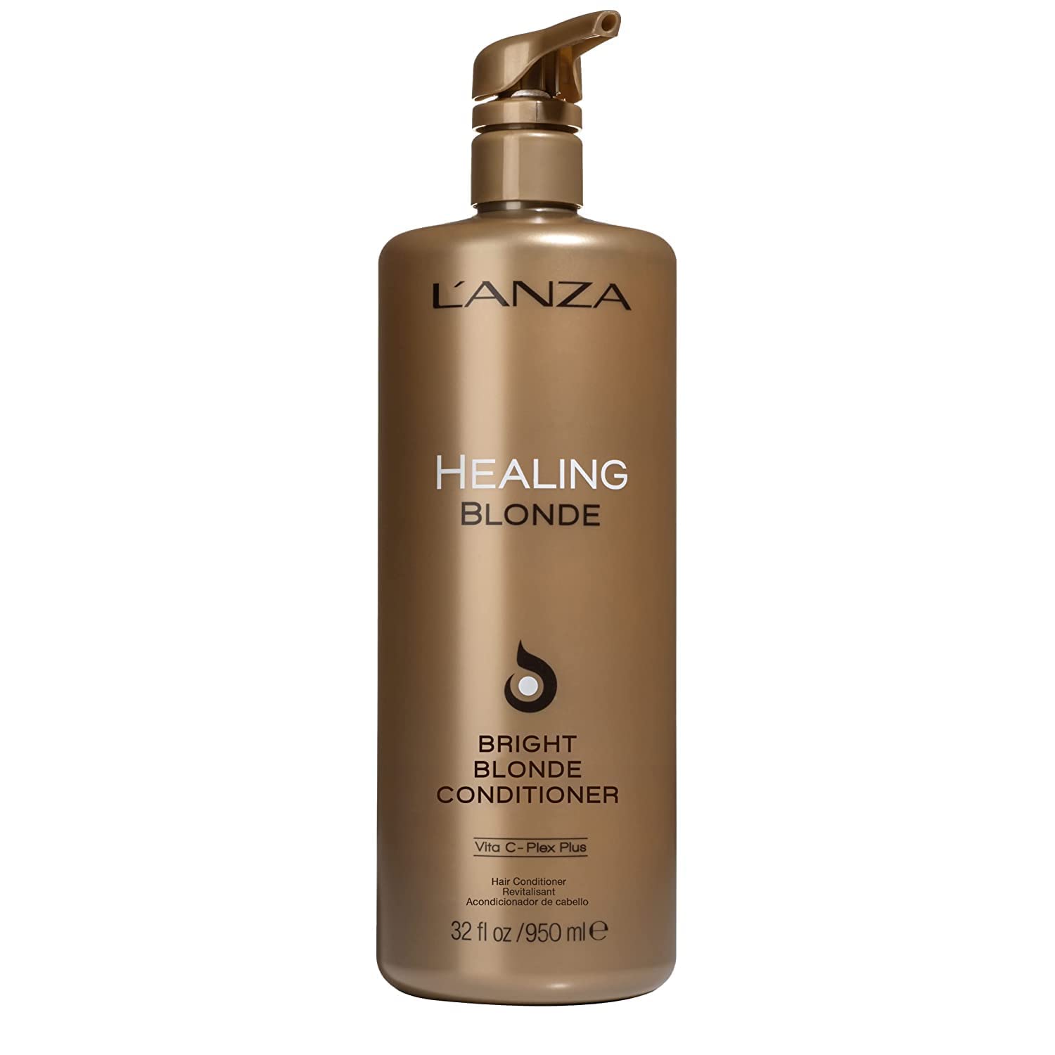LANZA Healing Blonde Bright Conditioner, Formulated for Natural & Decolorized Blonde Hair - Boosts Shine & Brightness while Heal