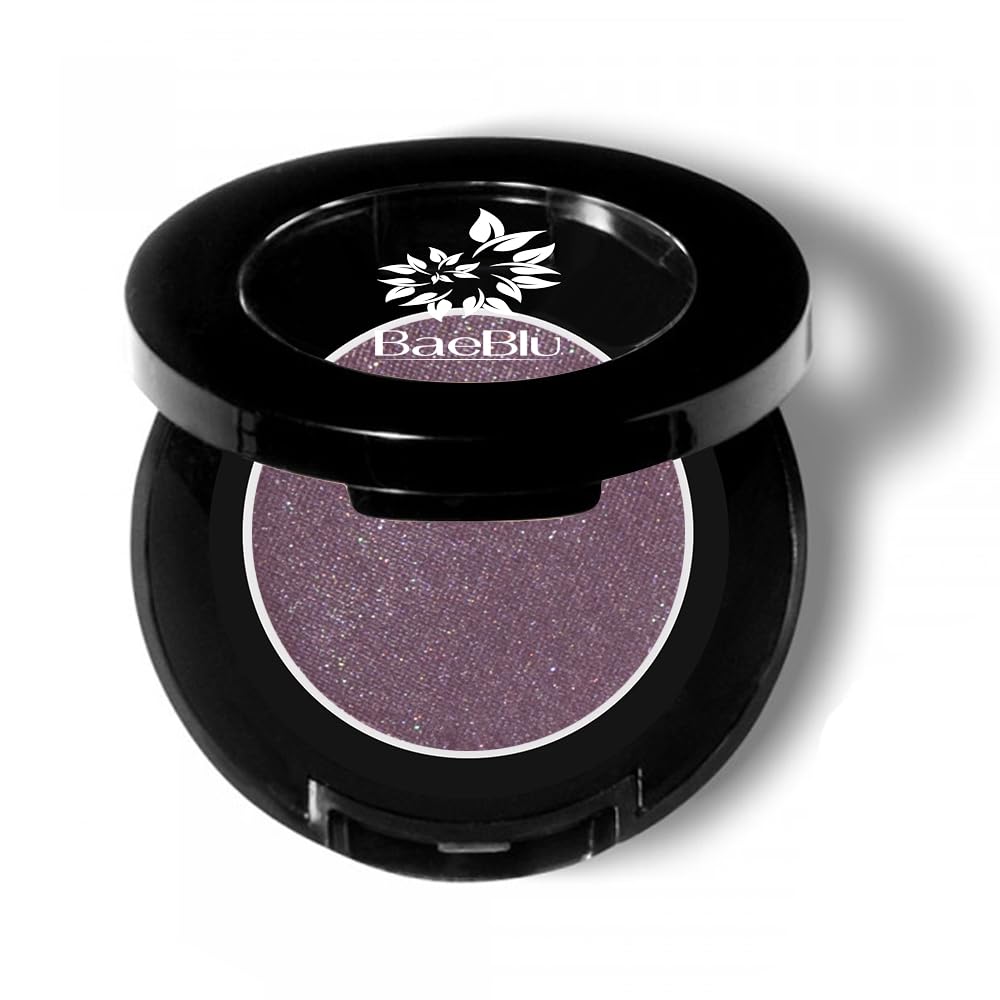 BaeBlu Hypoallergenic Eyeshadow Organic 100% Natural Finely Pressed Velvety Smooth Powder, Made in USA, Smokin' Plum