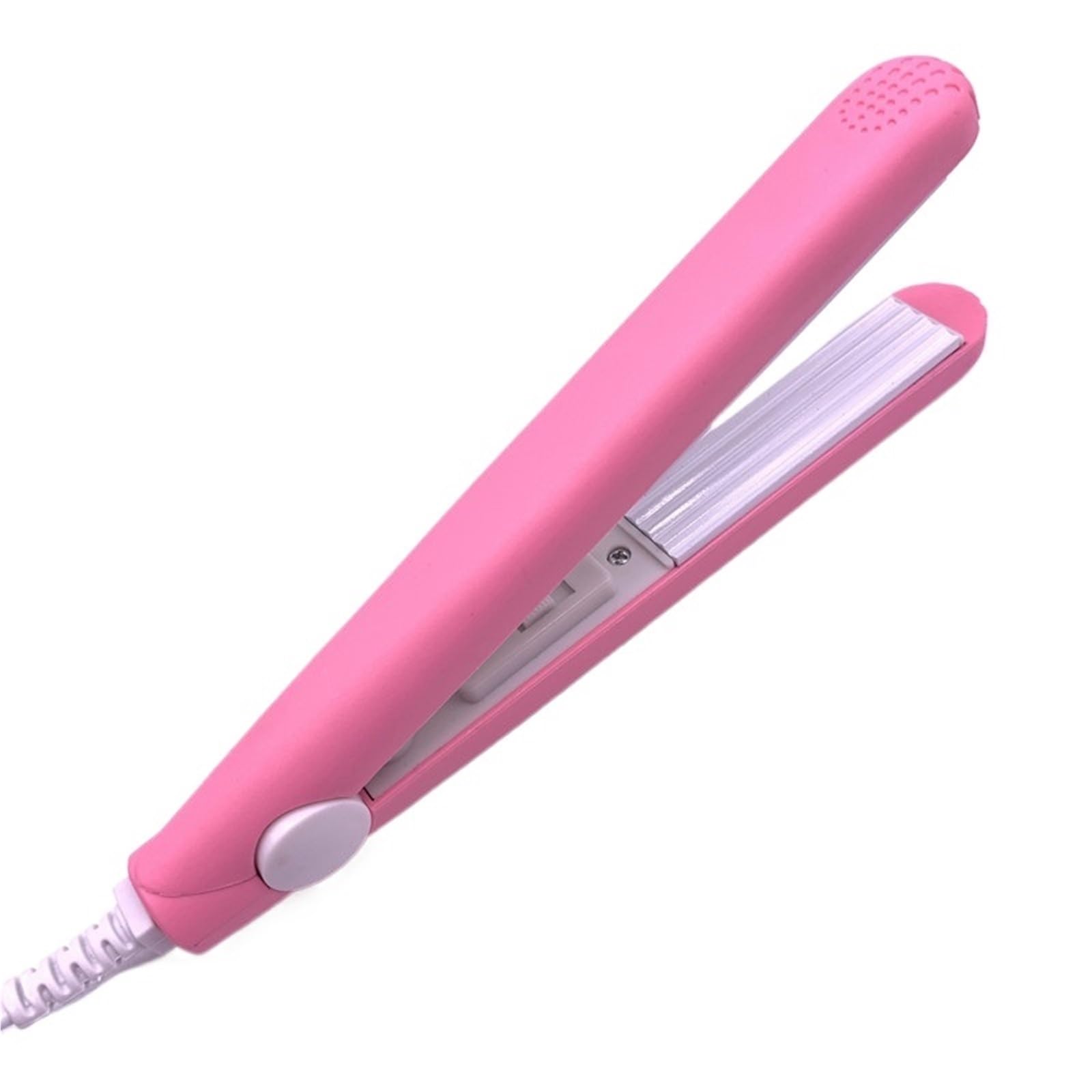 Mini Hair Iron Pink Corrugated Plate Electric Curling Iron 2025 Curl Modelling Tool(Black,AU)