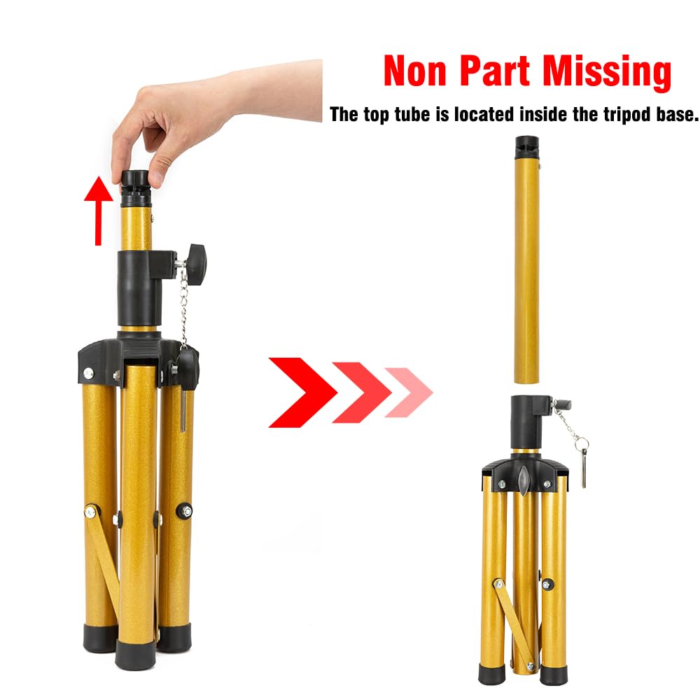 Heavy Duty Wig Stand Tripod - 55 Inch Mannequin Head Stand Wig Stand Tripod With Head Wig Head Stand With Mannequin Head Adjusta