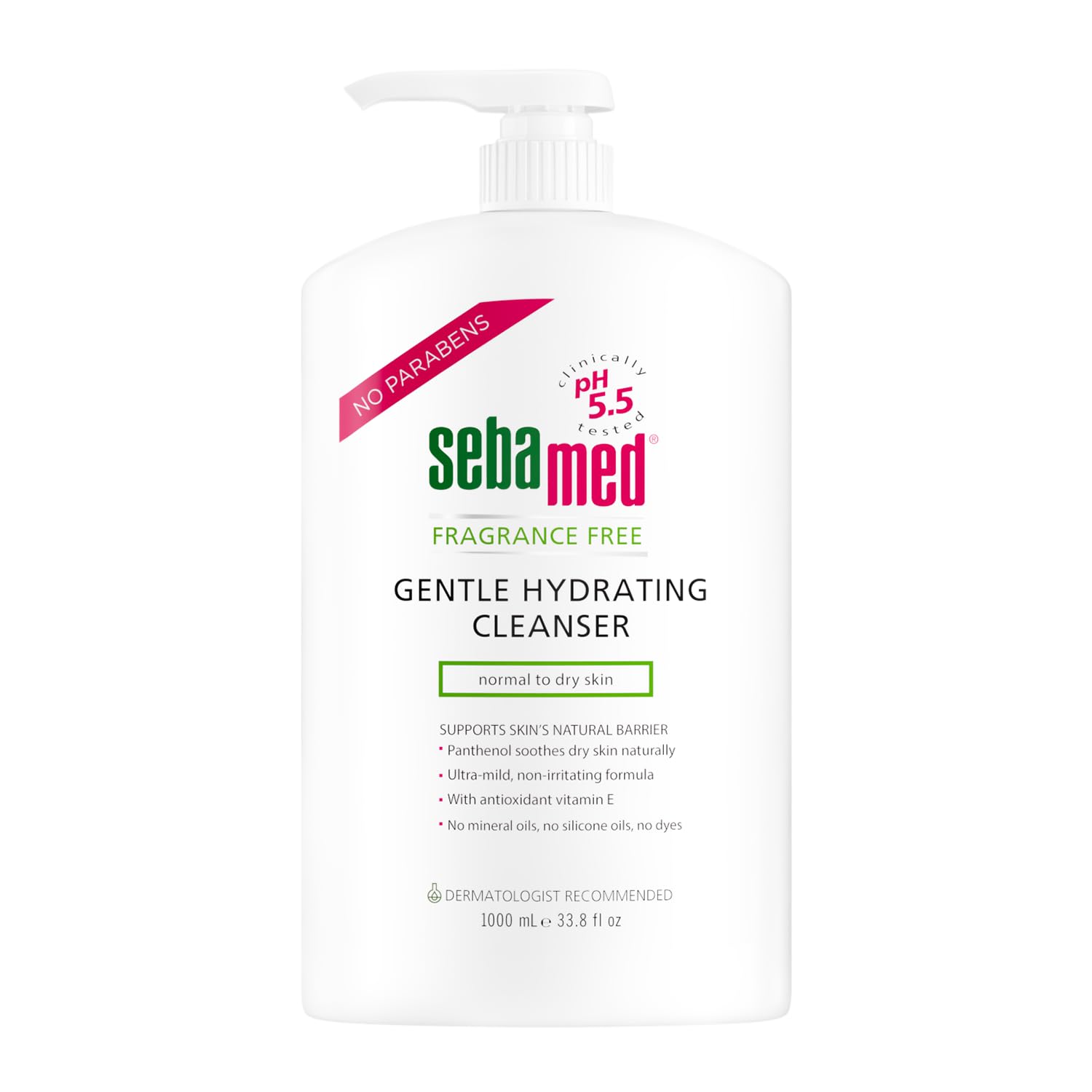 Sebamed Fragrance-Free Gentle Face and Body Hydrating Cleanser pH 5.5 Dermatologist Recommended Ultra Mild Formula for Normal To