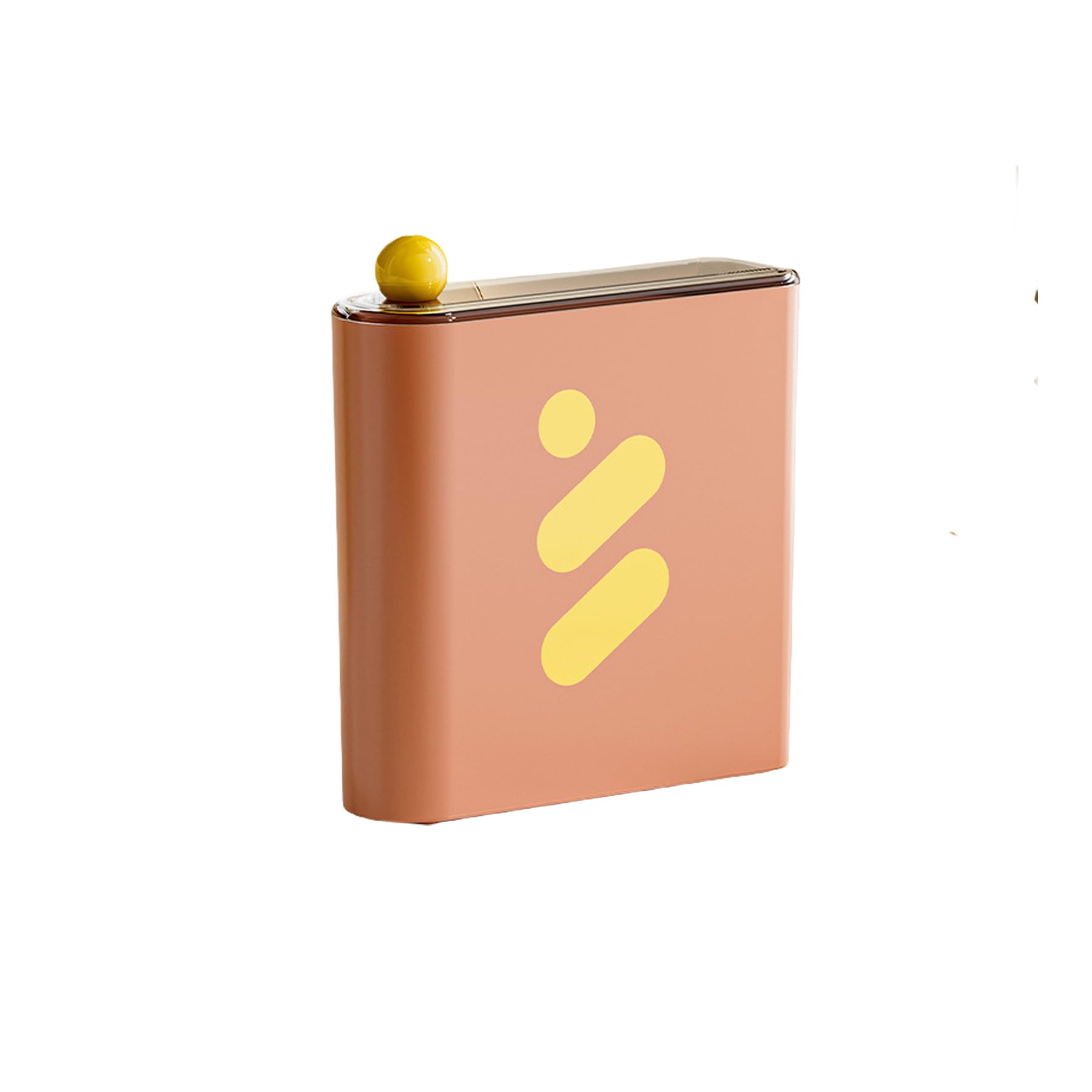 Foumiyfa Orange Metal Facial Mask Storage Box, Can Hold 20 Pieces