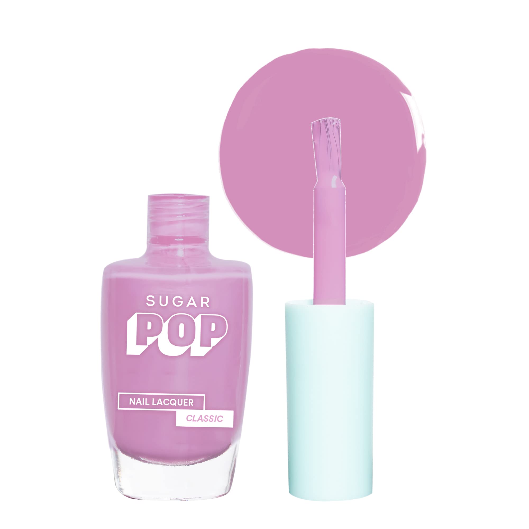 Sugar Pop Nail Lacquer - 16 Lavender Lit (Lavender) 10 Ml - Dries In 45 Seconds, Chip-Resistant, Long-Lasting. Glossy Finish Hig