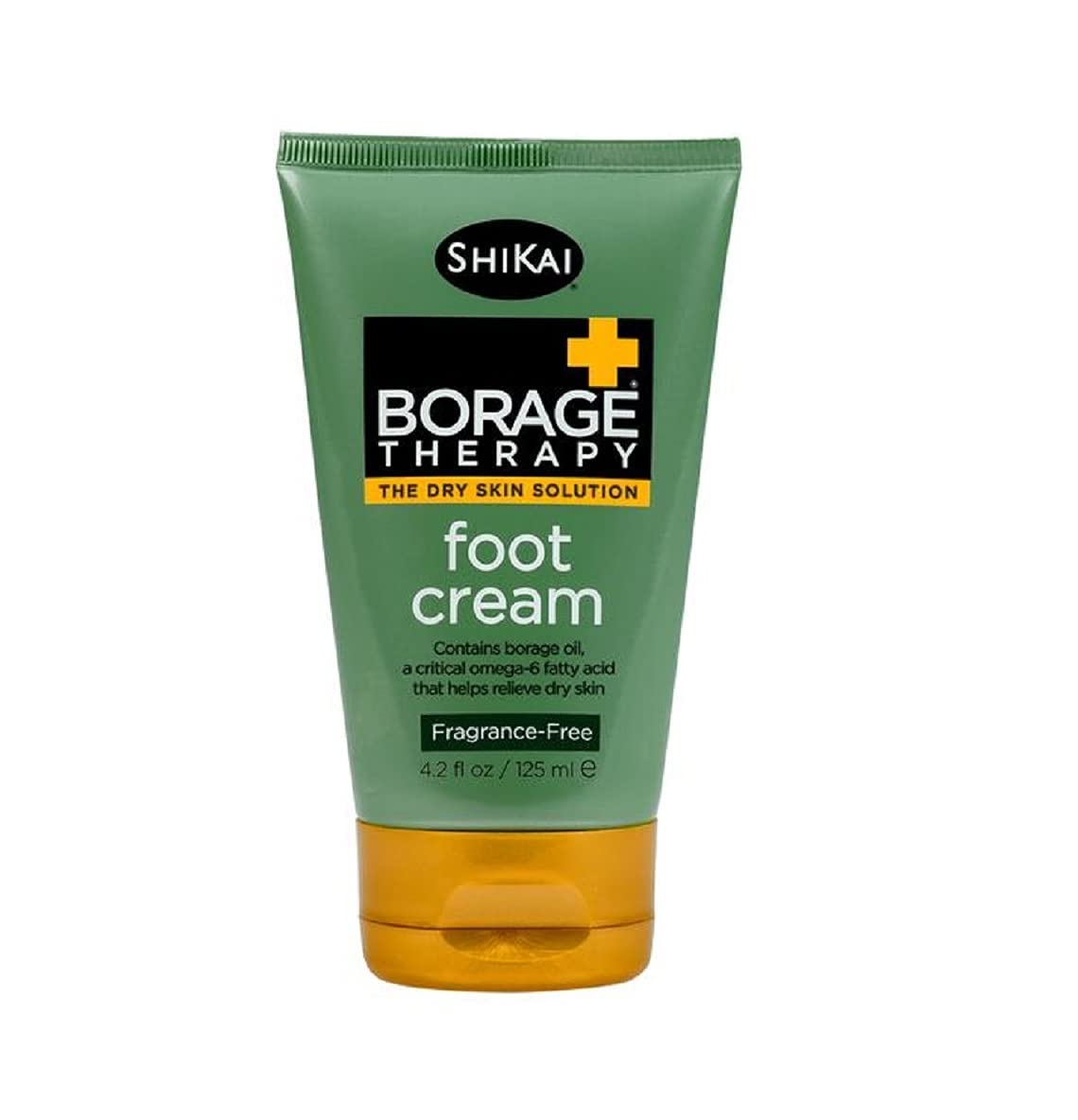 Skikai Borage Therapy Foot Cream (4.2 Oz) | Fragrance-Free Moisturizer Lotion | Healing Care For Dry, Cracked Heels | With Borag
