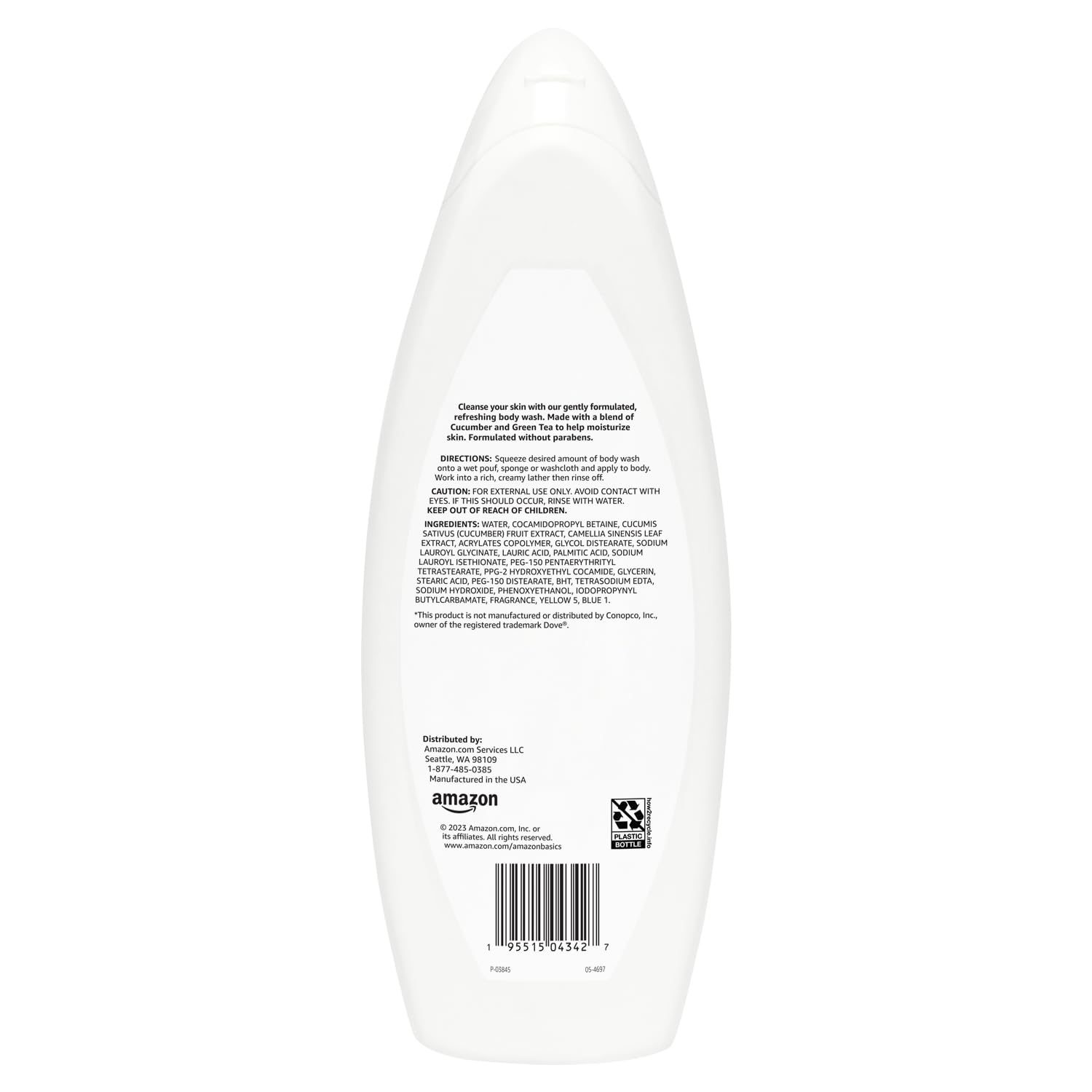 Amazon Basics Refreshing Body Wash, 22 Fl Oz, 1 Pack