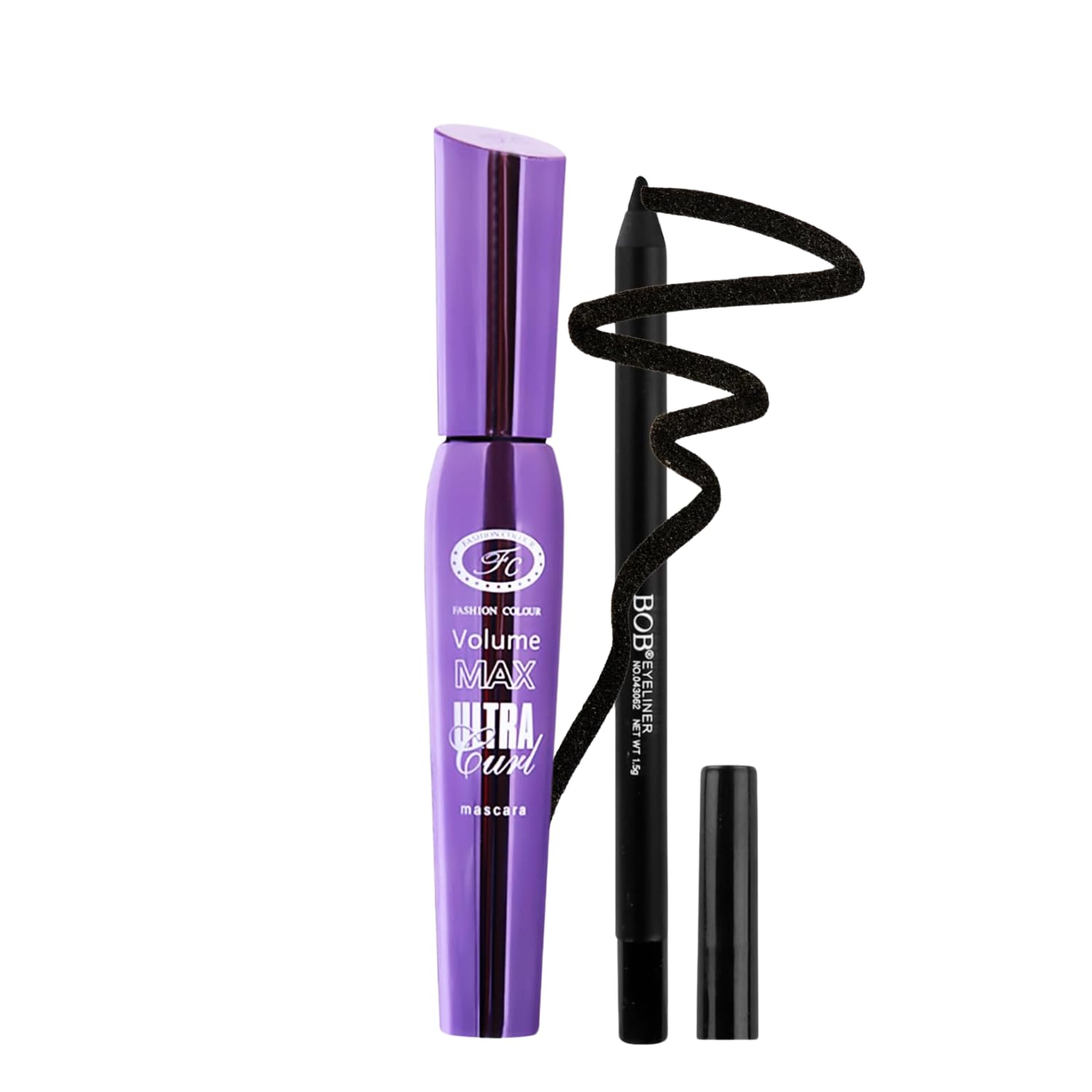 Fashion Colour Eyeliner & Mascara Combo | Lightweight | Long Lasting | Smooth Texture | Precise Application | Intense Color Payo