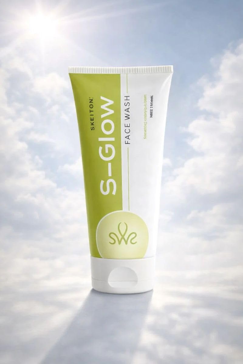 SGlow Face Wash Brightening Cleanser For Radiant Skin | Deep Cleansing & Glow Boost | For Men & Women | Suitable For All Skin T