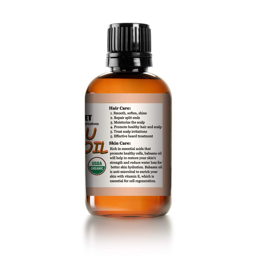 Mayan's Secret - 4oz Organic Babassu Oil for Hair - Rich in Antioxidants and Moisturizing Properties for Hair and Skin