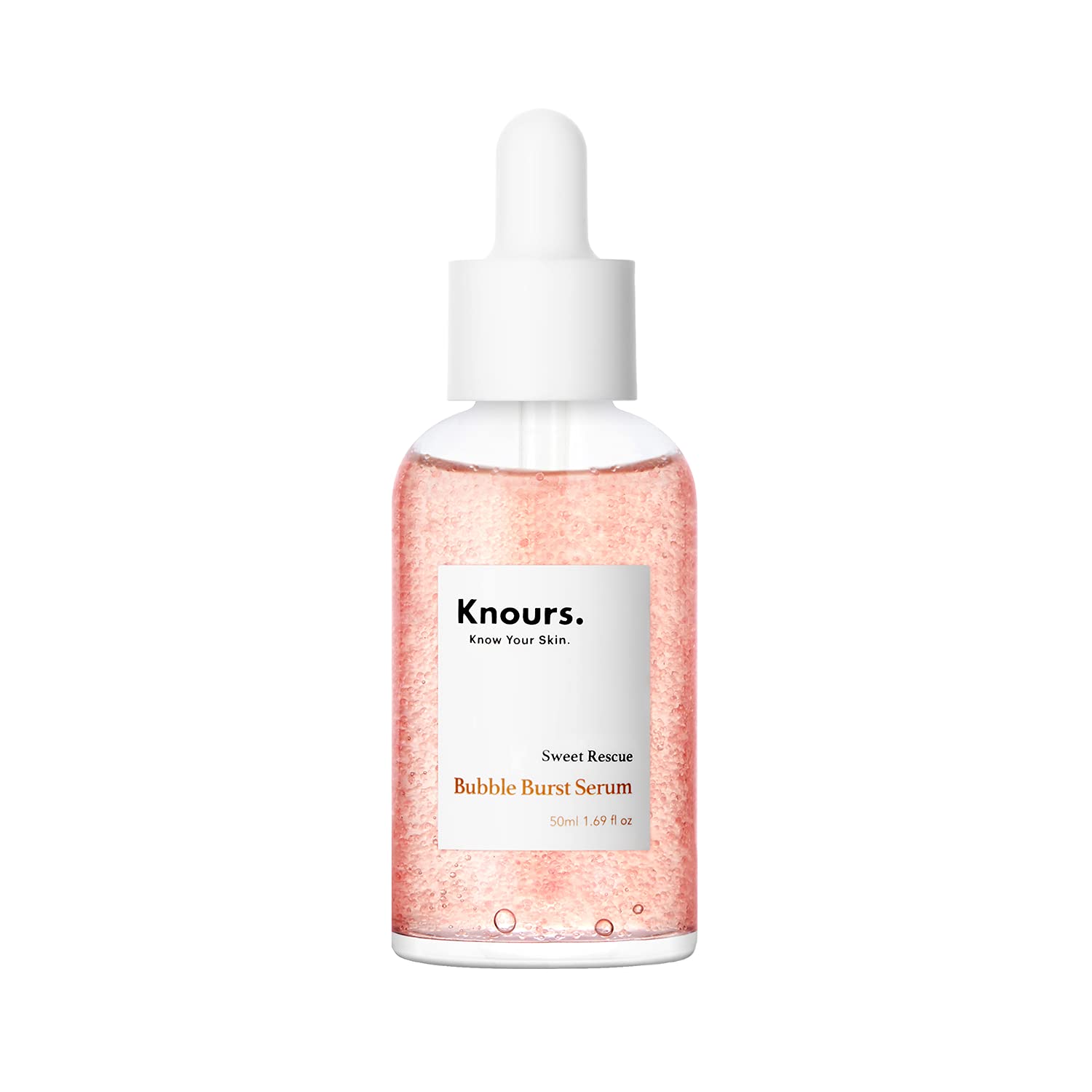 Knours. Balancing 5Xha+Gromwell Root Oil Bubble Burst Serum W/ 59% Rose Water Niacinamide, Retinal Hydrating Healthy Serum For I