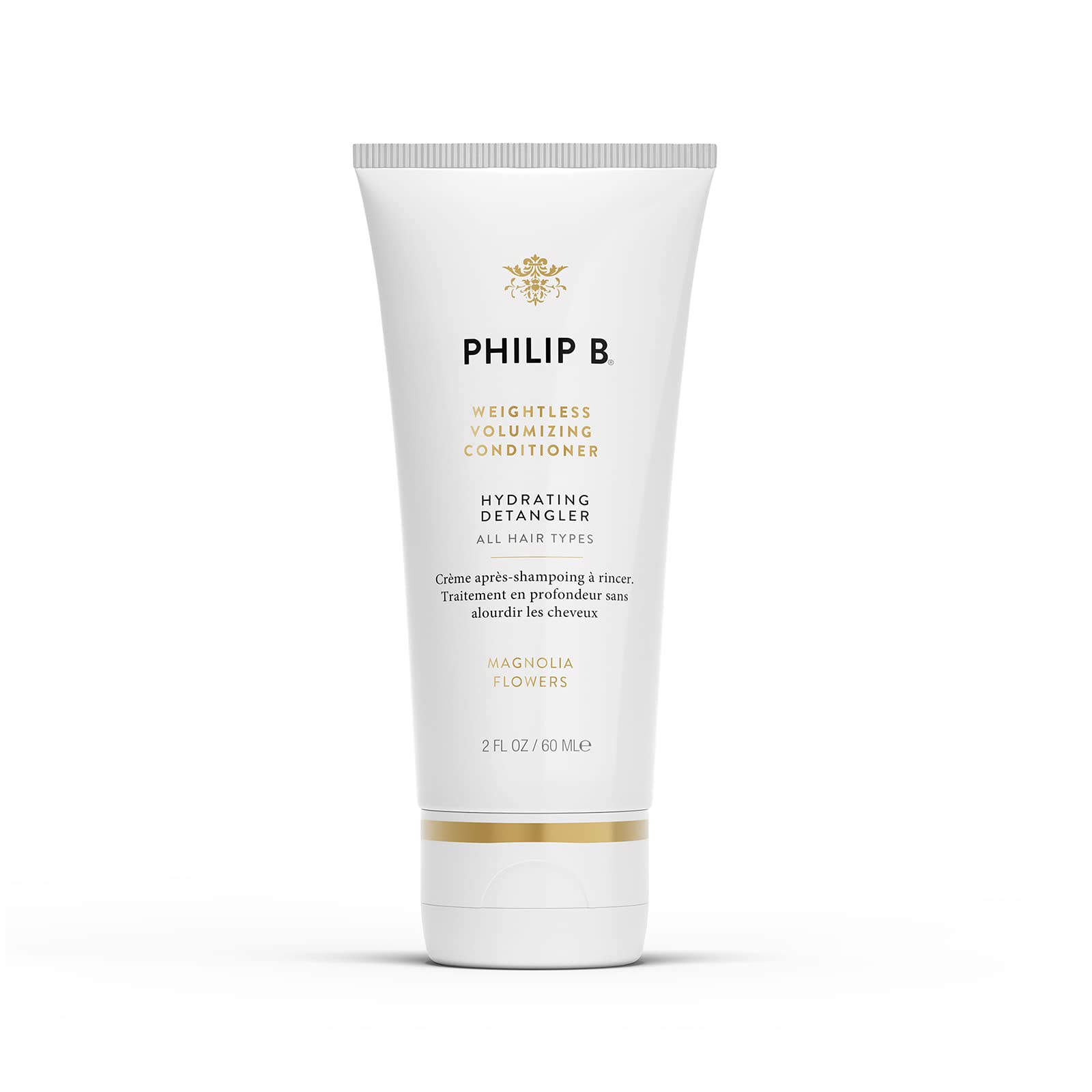 PHILIP B Weightless Volumizing Conditioner 2 oz. (60 ml) | Ultra-light Hair Detangler, Adds Extra Body and Shine
