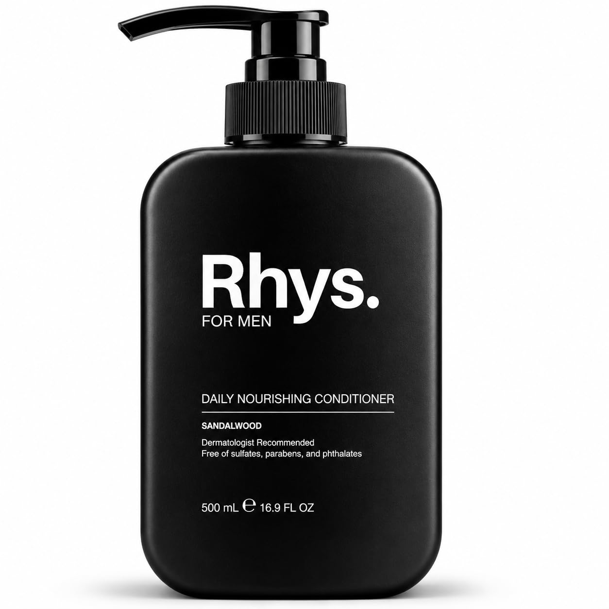 Rhys Mens Conditioner  Moisturizing Sandalwood  Hydrating Conditioner for Dry & Damaged Hair  Sulfate Free, Paraben Free  16