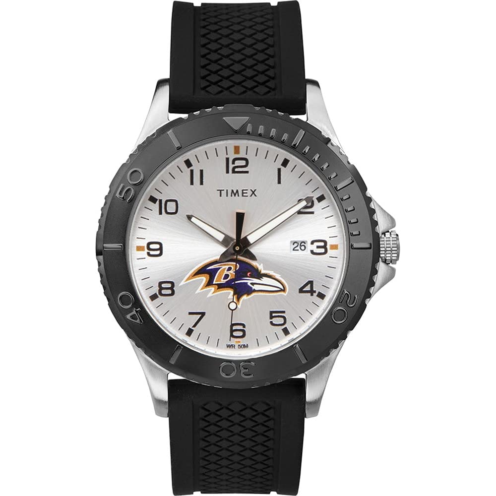 Timex Men's TWZFRAVMD NFL Gamer Baltimore Ravens Watch