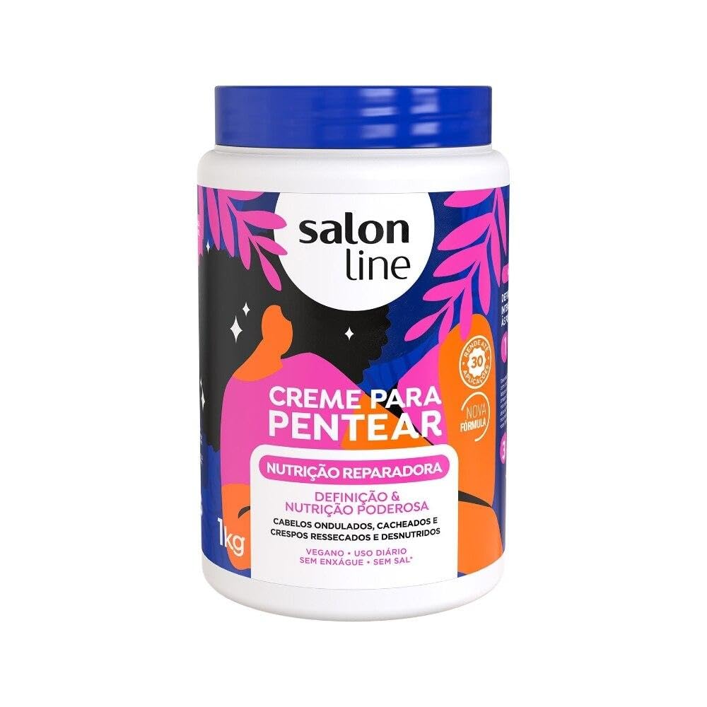 Salon Line - Linha Tratamento (Creme Para Pentear) - Nutricao Reparadora 1000 Gr - (Salon Line - Treatment (Combing Cream) Colle