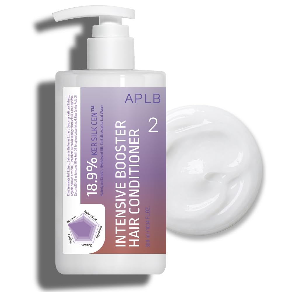 APLB Intensive Booster Hair Conditioner | KER SILK CEN 18.9% 10.14 FL.OZ. / Korean Hair Conditioner, Dry Hair, Moisturizing, Nou
