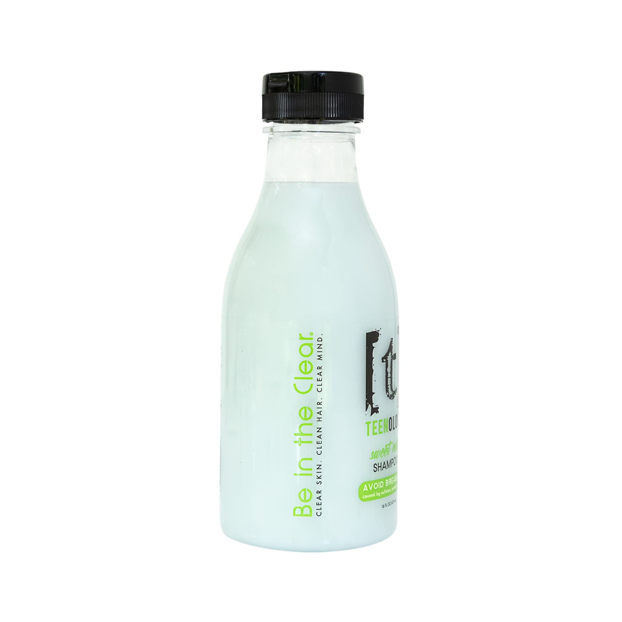 Teenology Shampoo for Teens - Avoid Forehead and Body Acne - No Sulfates or Parabens, Noncomedogenic, Natural Botanical Extracts