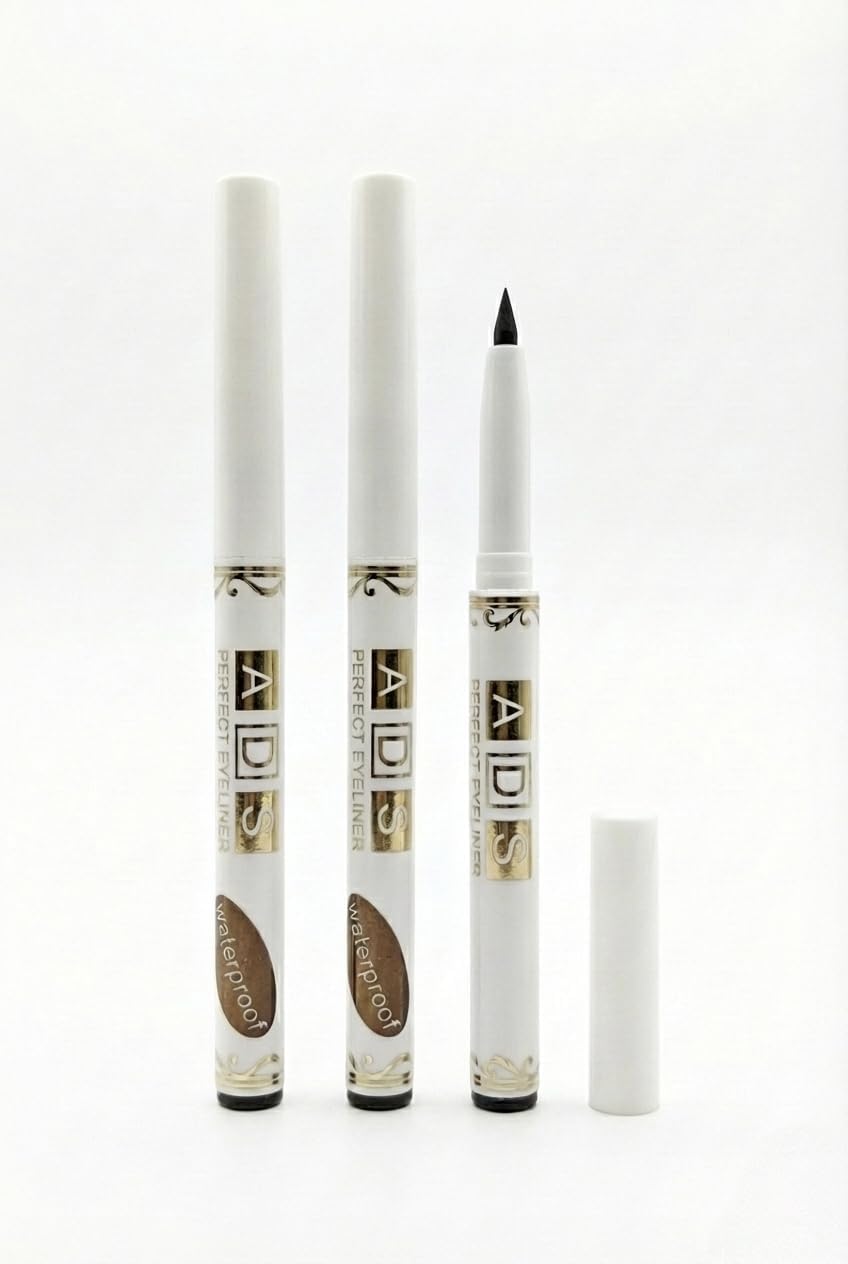 Ads Perfect Eyeliner Pencil - Intense Jet Black, Waterproof & Smudge-Proof Kajal For Women | Long-Lasting, High-Definition Eye M