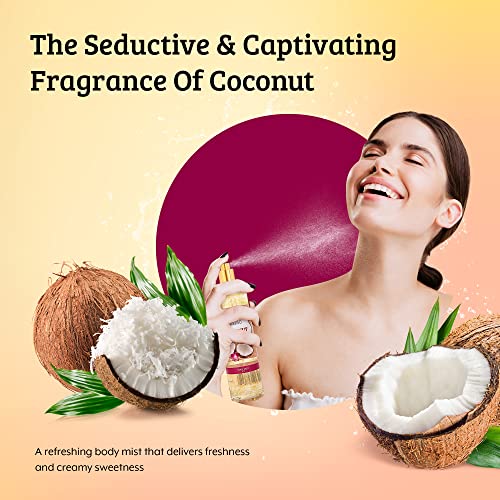 Escape To Paradise: Luxurious Coconut Body Mist Fine Fragrance, Womens Perfume Fragrance, Women'S Warm And Cozy Luxury Scented H