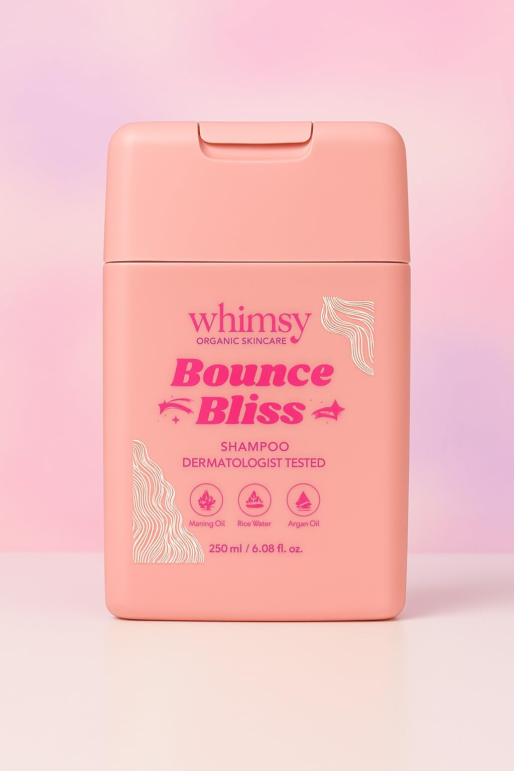 Whimsy Beauty Bounce Bliss Shampoo For Kids | Gentle Hair Cleanser |Tear-Free Care For Soft | 4 To 16 Years | Natural, Chemical 