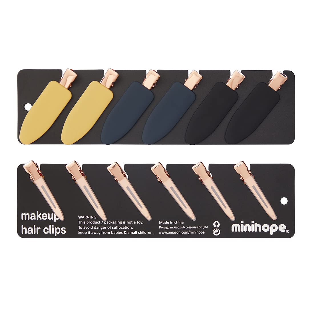 minihope 12 pieces No Bend Hair Clips, No Crease Curl Pin Clips for Makeup Application,2022 style, non-slip.Hair won't get caugh