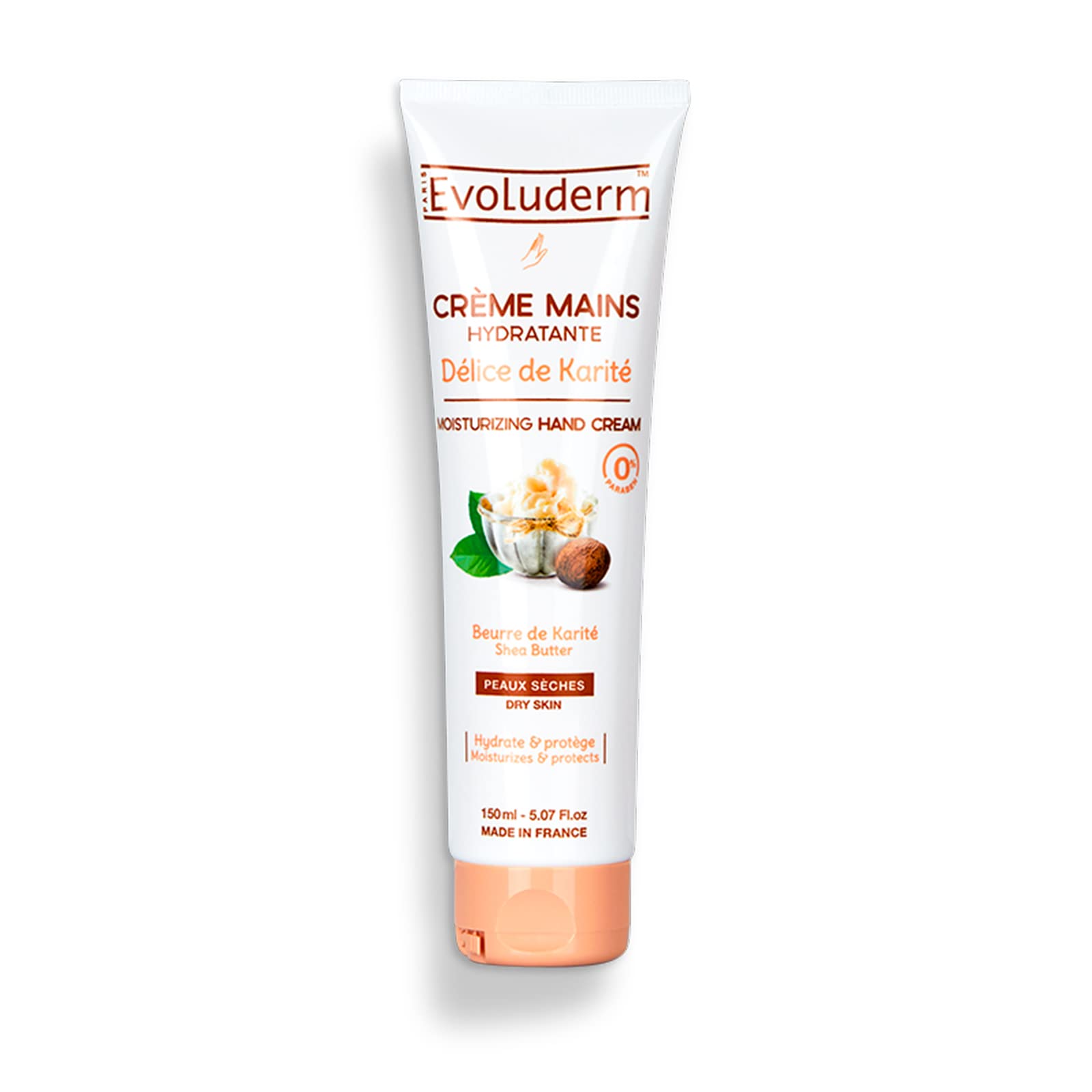 Evoluderm Delice de Karit Crema Hidratante para Manos, 150 ml