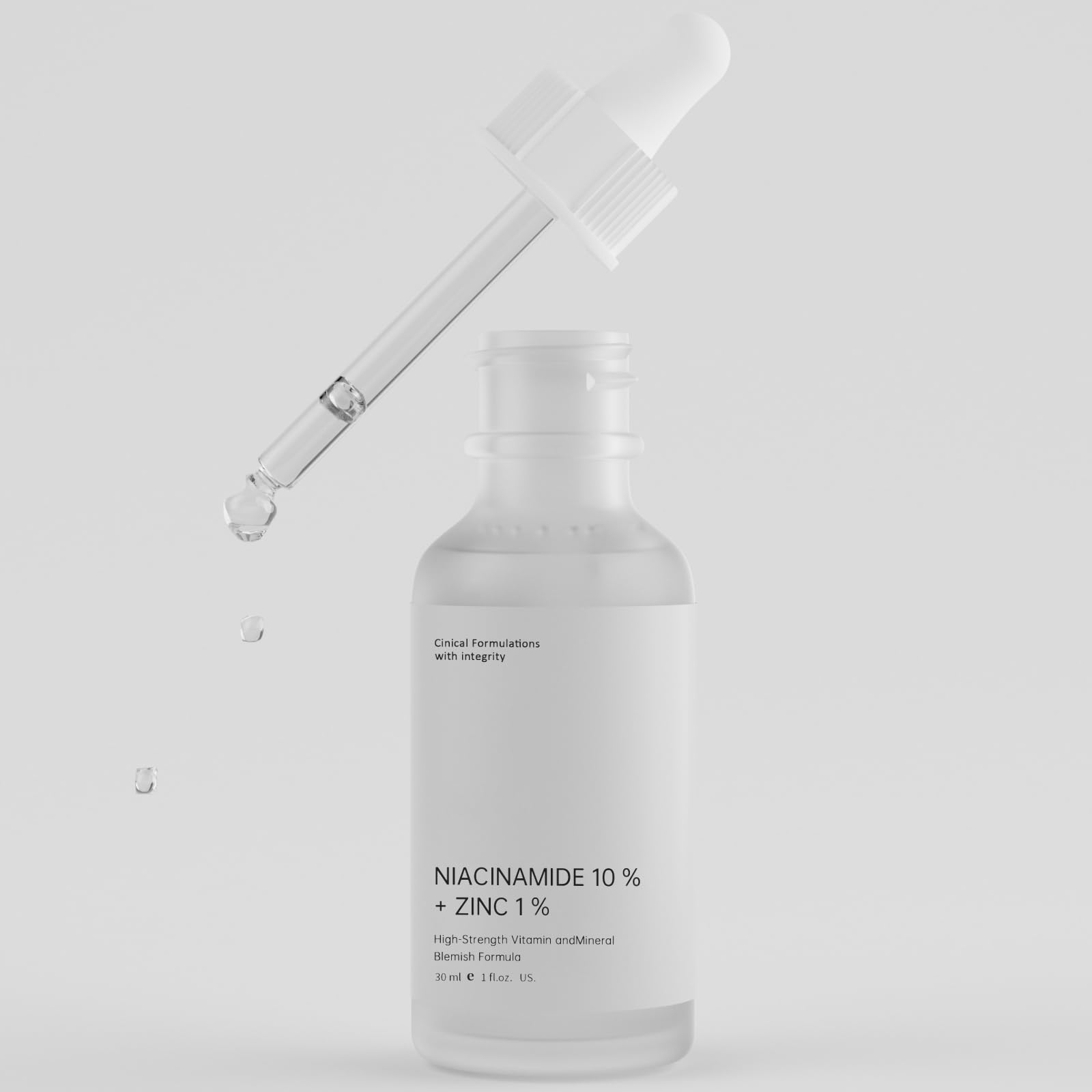 Niacinamide 10% + Zinc 1% Serum for Face, 30ML/1 Fl Oz Anti-aging Niacinamide Zinc Serum for Women, Niacinamide Facial Serum For